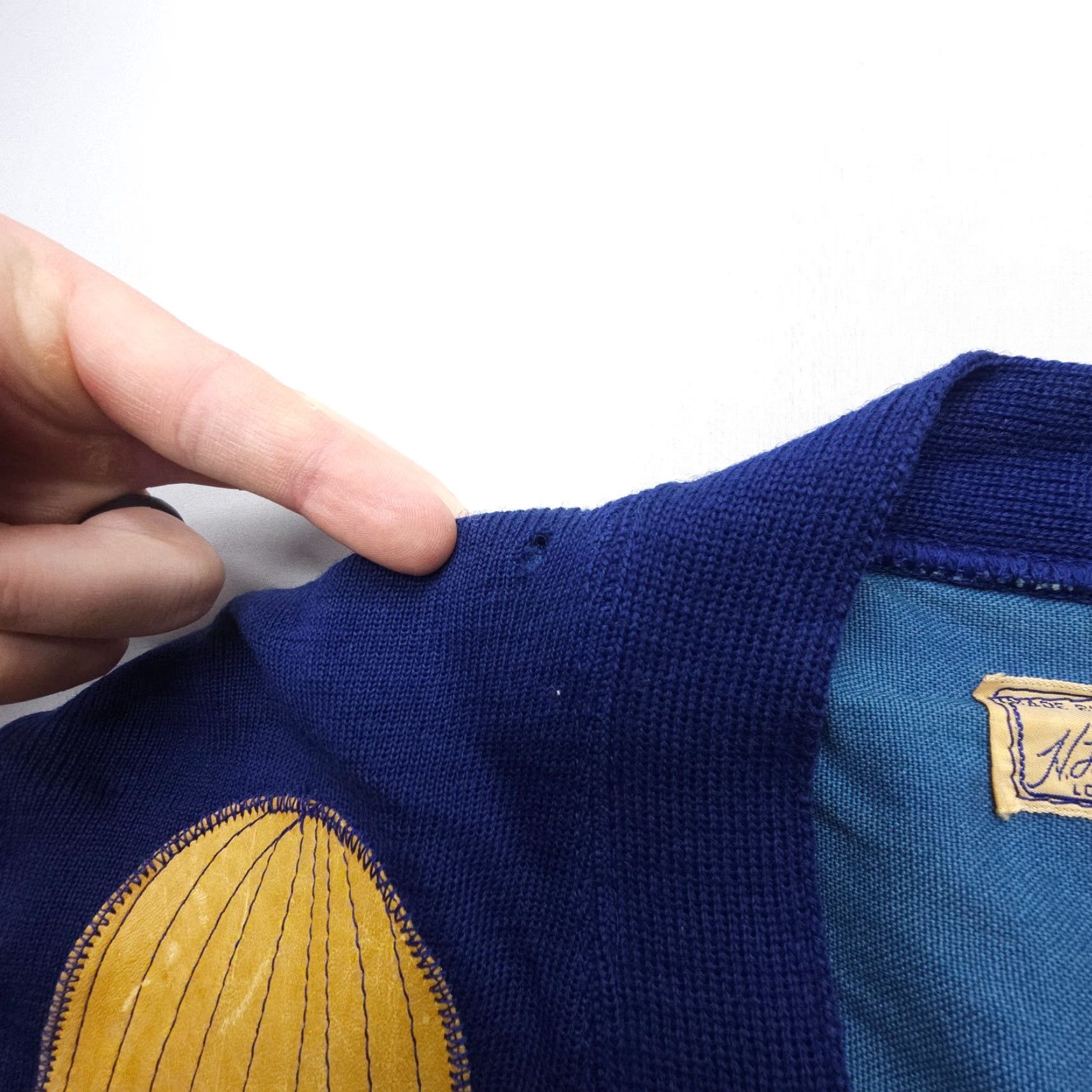 CO VINTAGE HL Whiting Co Shooting Cardigan Mens Small Wool Blue 50s 60s USA Full Zip Zipper Cardigan Men Size US S / EU 44-46 / 1 - 5 Thumbnail