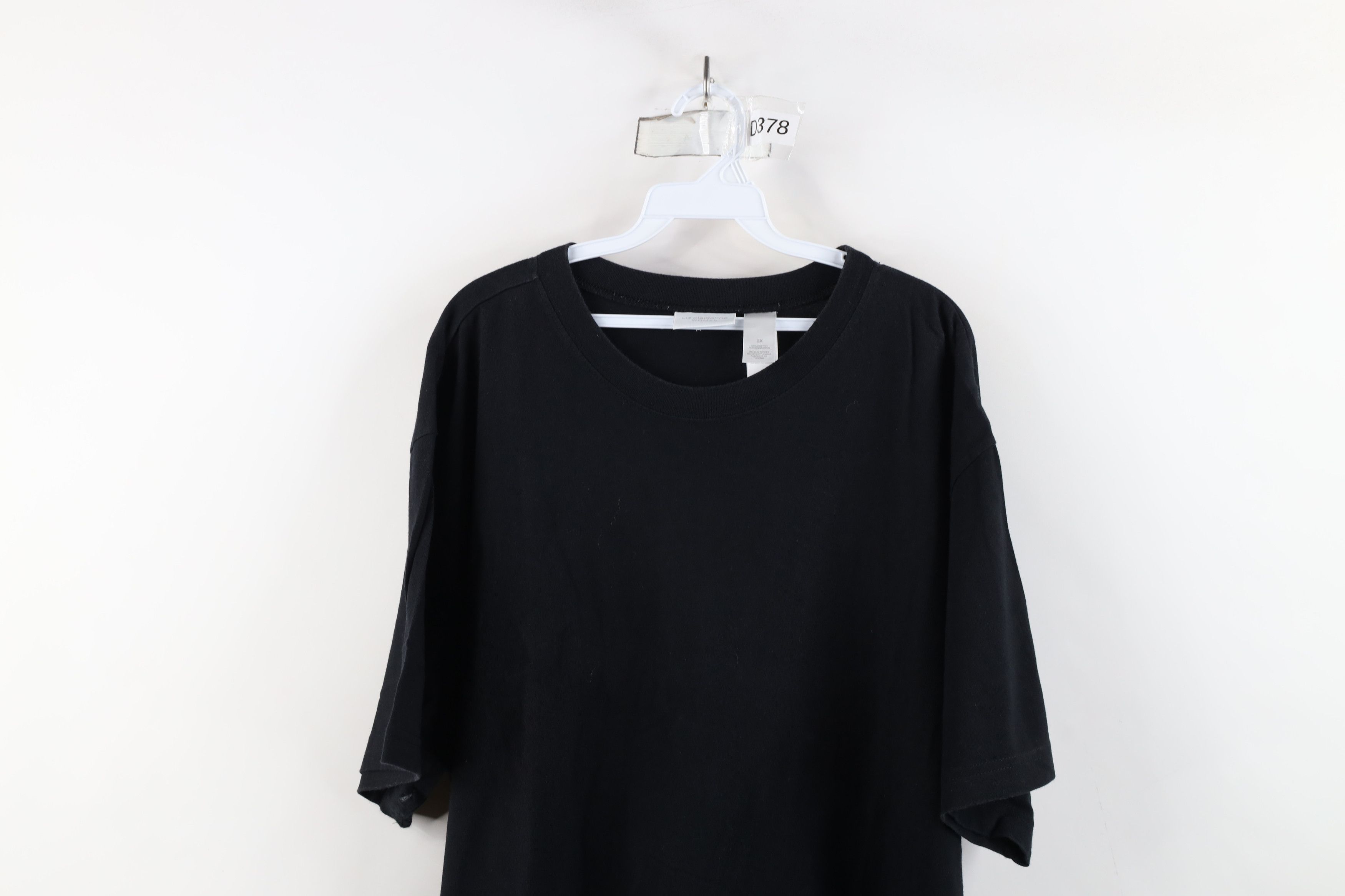 Vintage Vintage 90s Streetwear Cotton Short Sleeve T-Shirt Black Size 3XL / US 20-22 - 2 Thumbnail