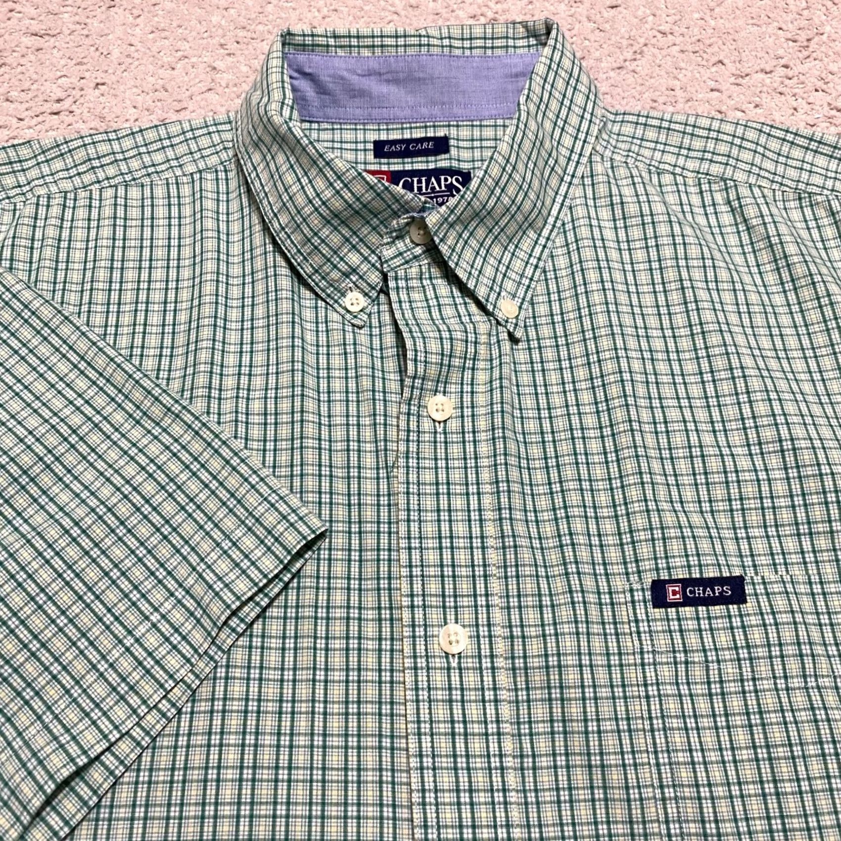 Chaps Ralph Lauren Chaps Mens XL Button-Down Short Sleeve Plaid Shirt Multicolor Size US XL / EU 56 / 4 - 5 Thumbnail