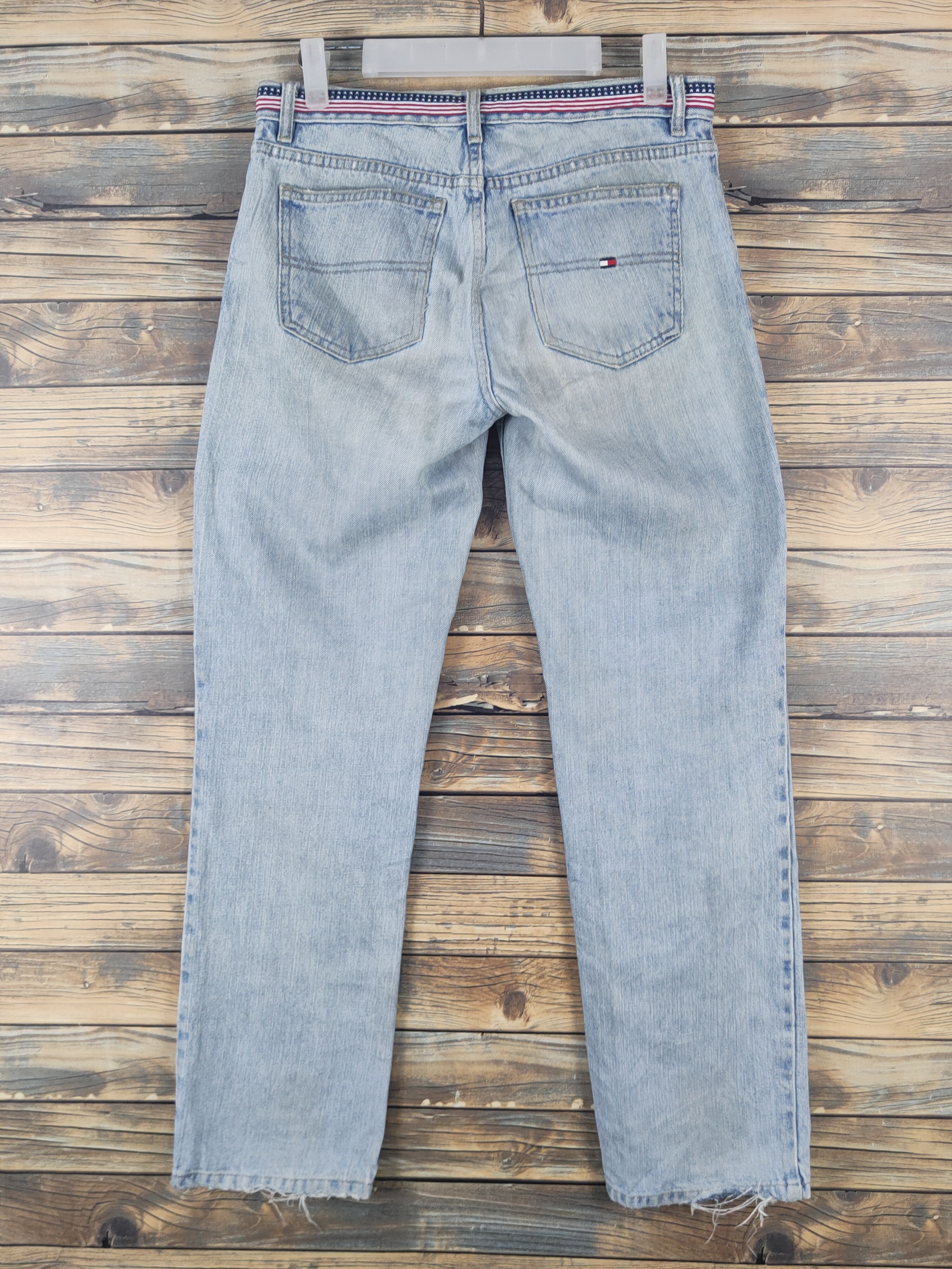 Tommy Hilfiger × Vintage Tommy Hilfiger Distressed Ripped denim Jeans #W2004 Size US 31 - 8 Thumbnail