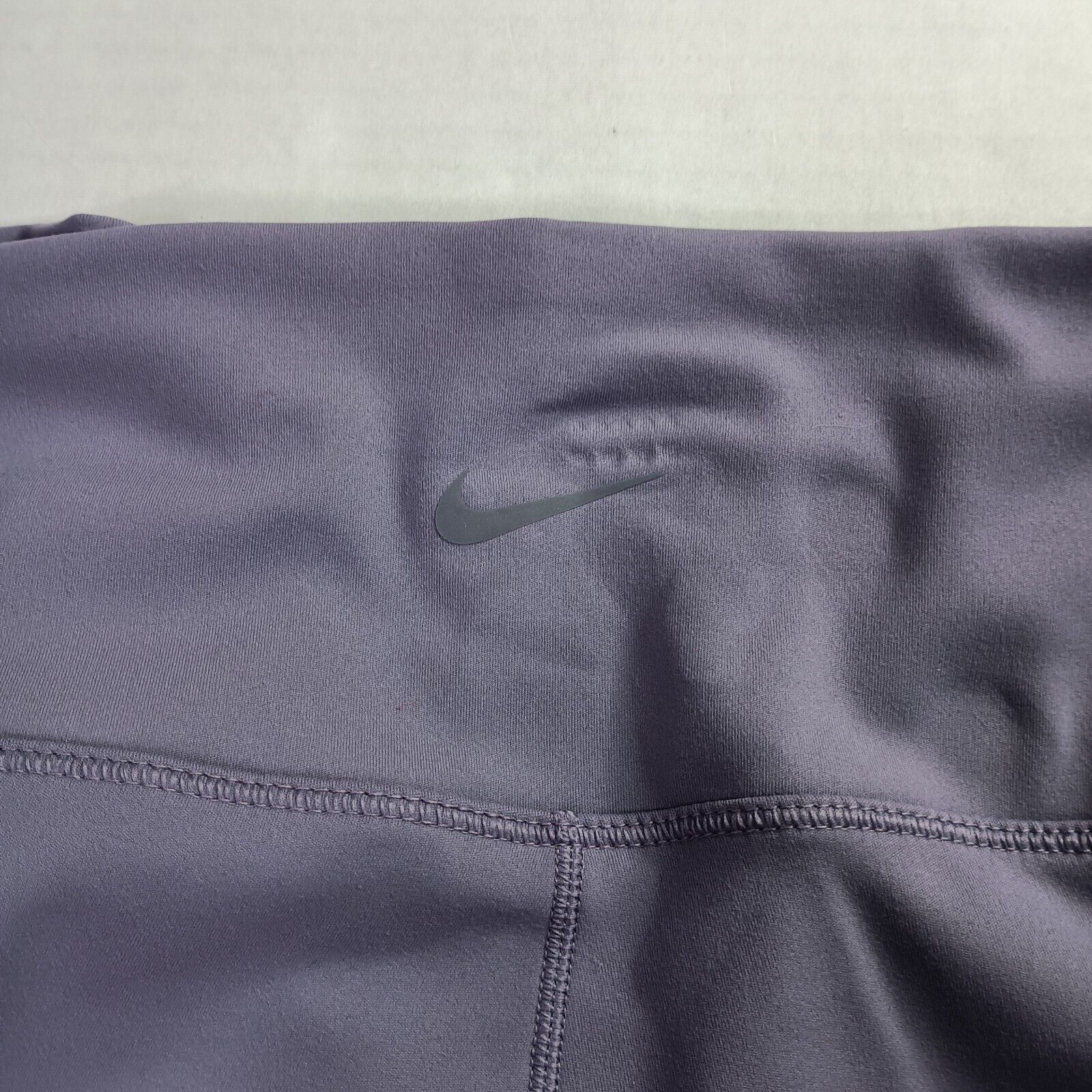 Nike Nike One Dri-FIT High Waist 8" Biker Shorts Women's M Purple Size 22" - 7 Thumbnail