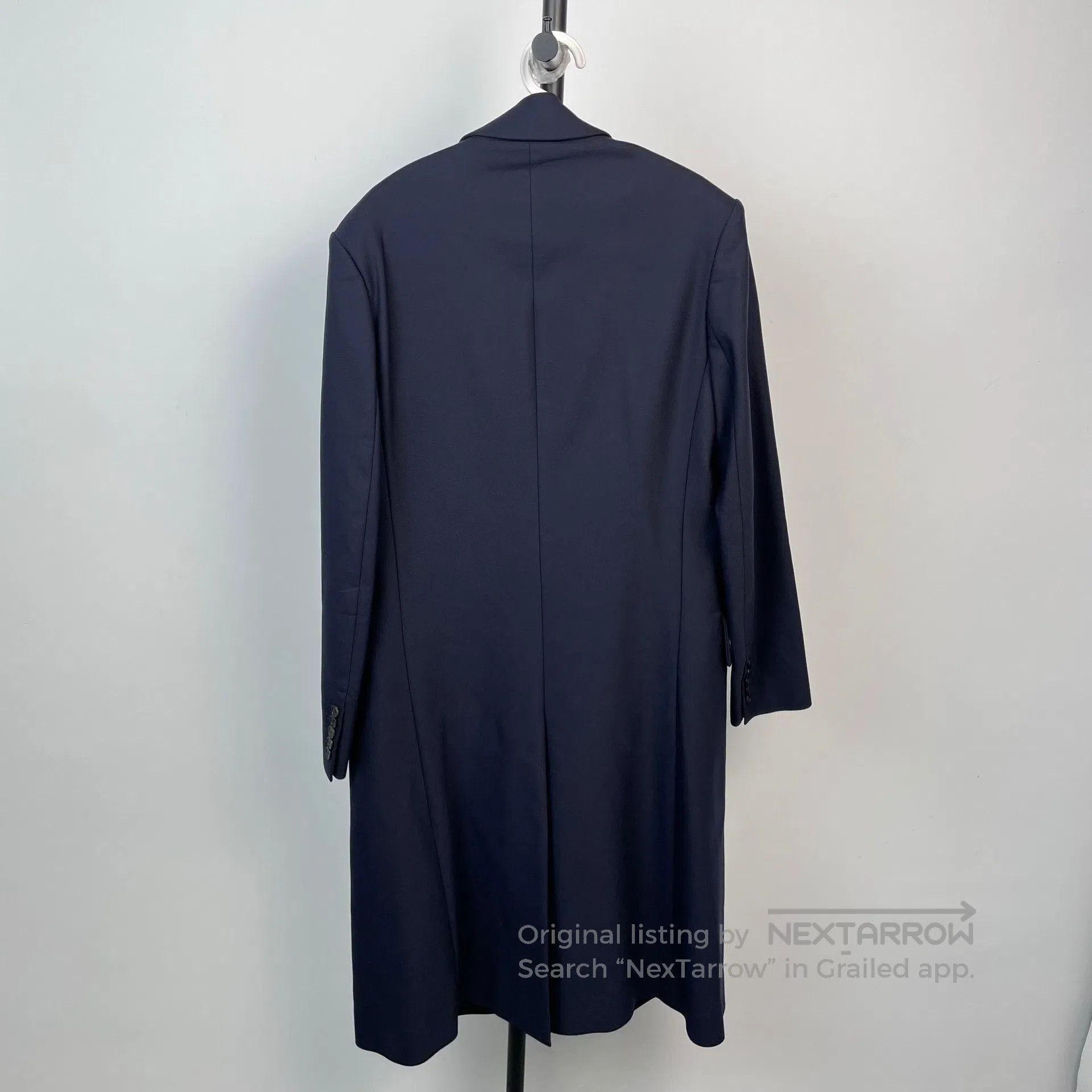 Balenciaga Balenciaga Deep Blue Double-breasted Coat Jacket| Size XXS / US 00 / IT 34 - 4 Thumbnail