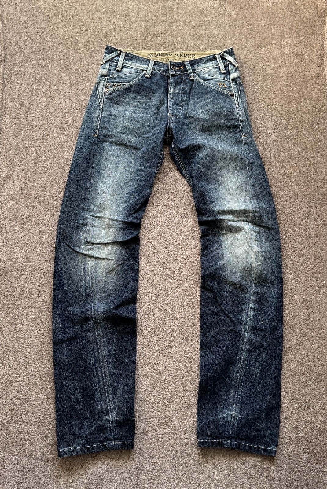 Le Grande Bleu (L.G.B.) Y2K Straight Mudwash distressed Jeans Y/Project if6was9 vibe Size US 28 / EU 44 - 1 Thumbnail