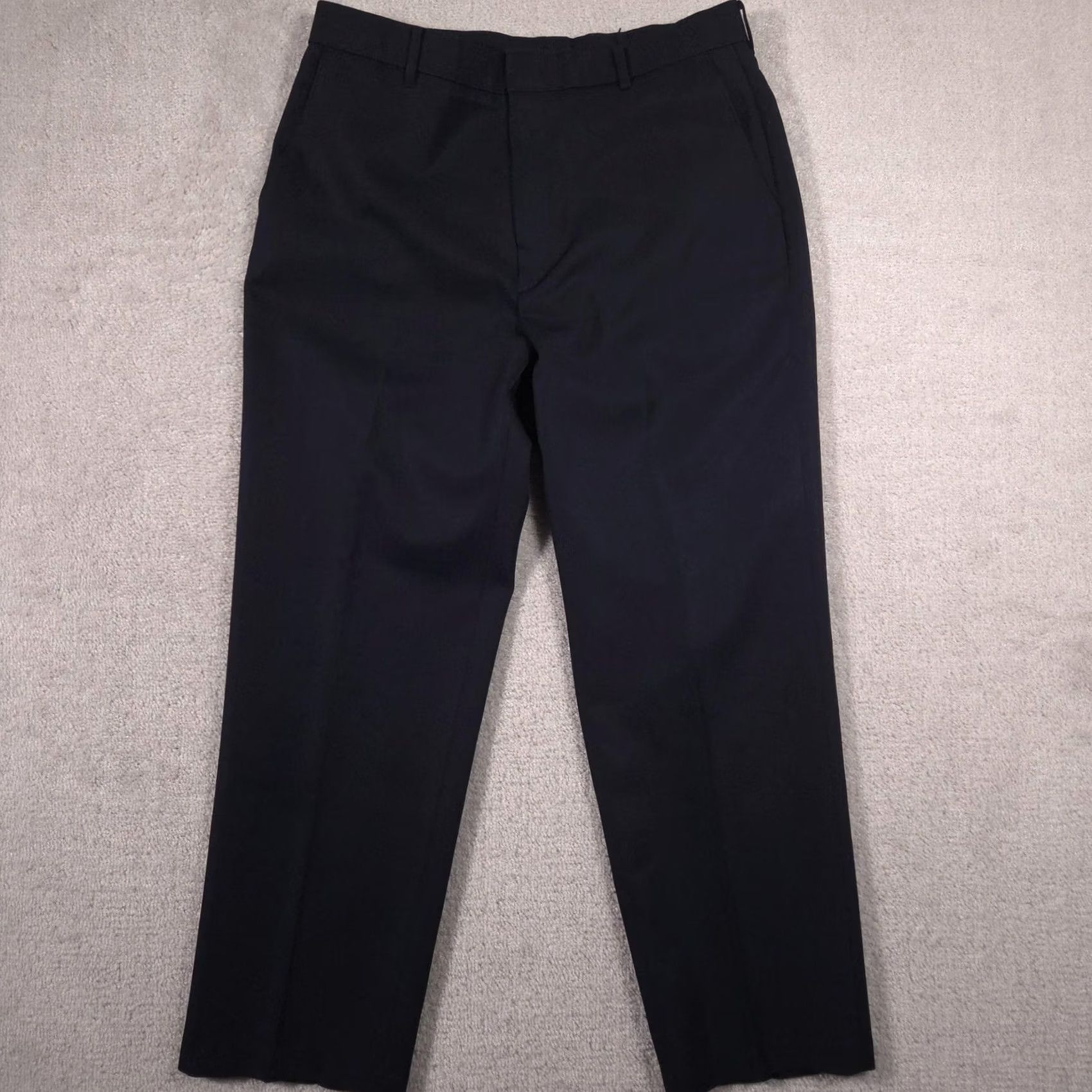 Vintage VINTAGE Levi Strauss Action Slacks Pants Mens 36x30 Navy Blue Dress Polyester Pants Mens Blue 90s Workwear Filtration Size US 36 / EU 52 - 2 Thumbnail