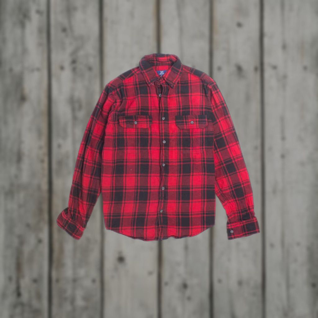 George VINTAGE George Red Flannel Shirt Plaid Long Sleeve Small 2000s Cotton Red Mens Womens Boys Girls Size US S / EU 44-46 / 1 - 1 Thumbnail