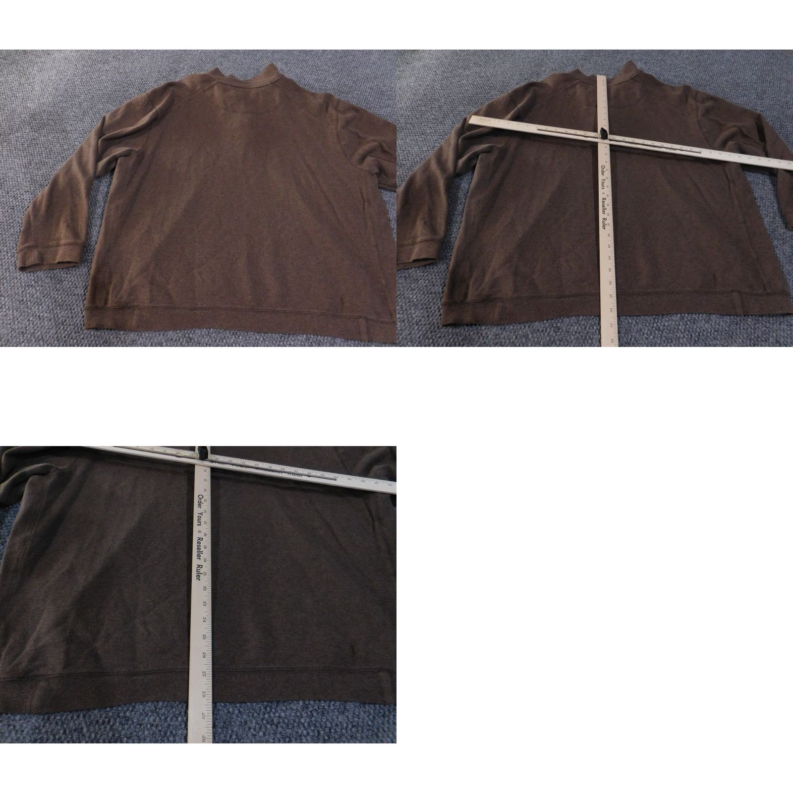 Logo 7 Southern Marsh Pullover Mens 2XL Brown Quarter Zip Lightweight Sweatshirt Logo Size US XXL / EU 58 / 5 - 9 Thumbnail