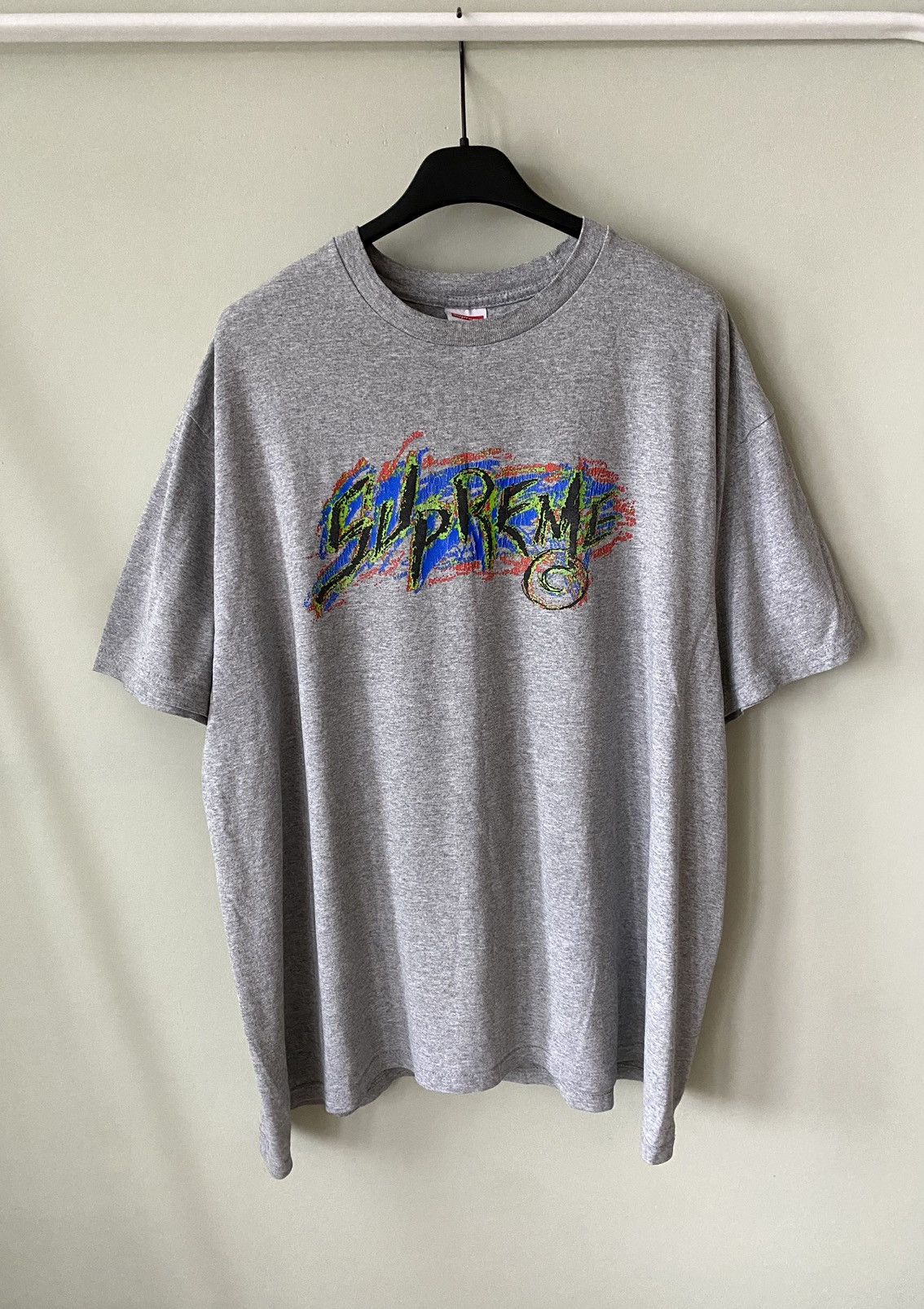 supreme motion logo tee gray 【L】 Supreme Motion Logo 