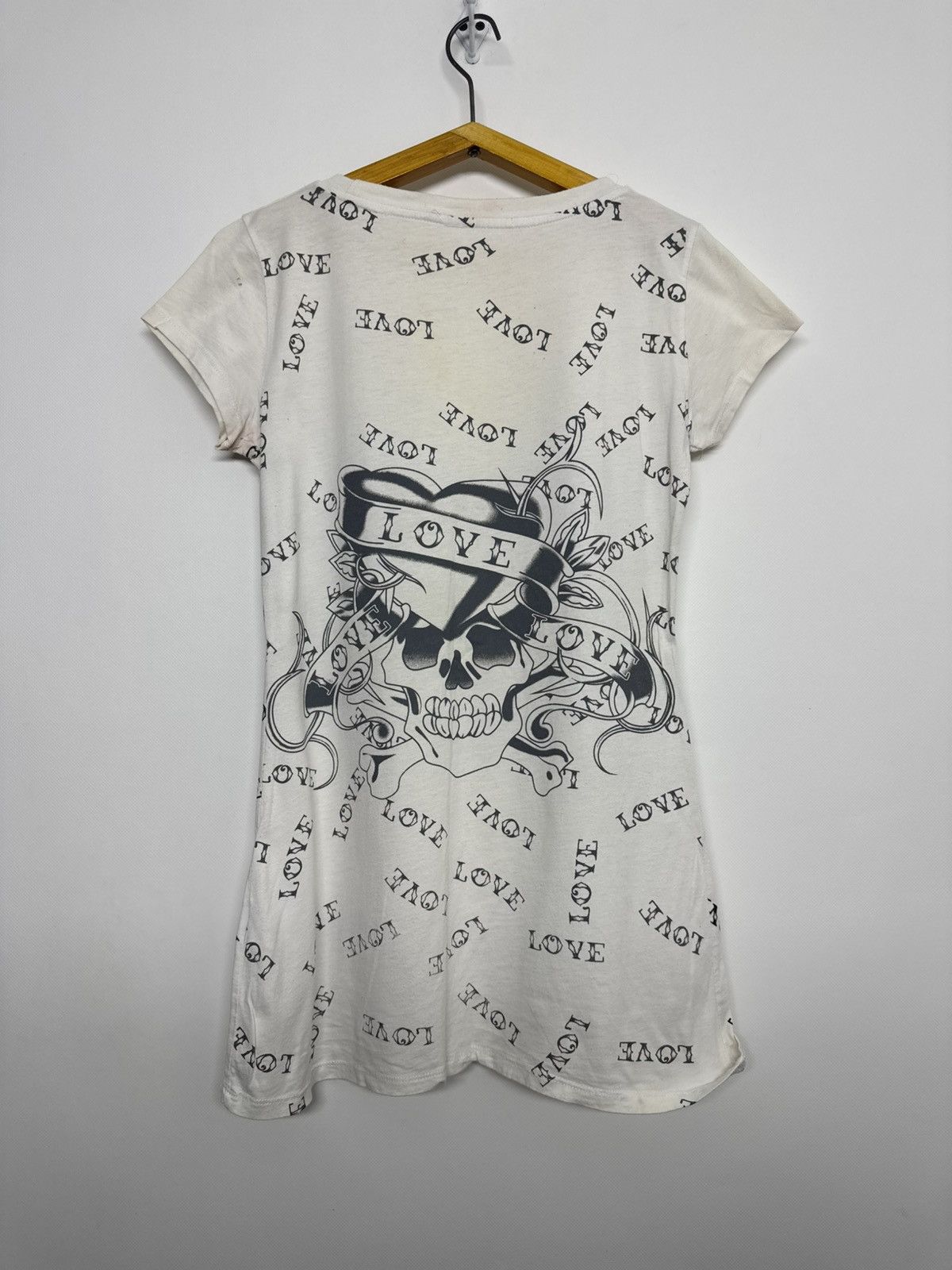 Ed Hardy Ed Hardy By Christian Audigier T-Shirt Y2K All Over Printed Size L / US 10 / IT 46 - 3 Thumbnail