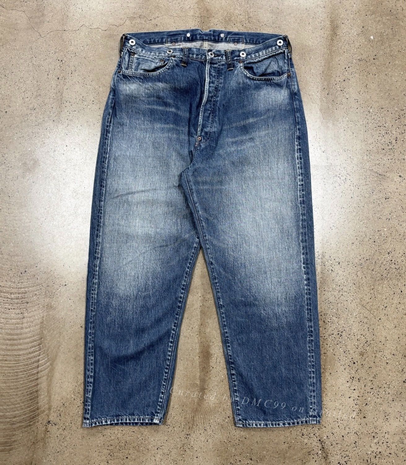 26ss A.PRESSE Black Washed Wide Denim 32 26ss A.PRESSE Black 