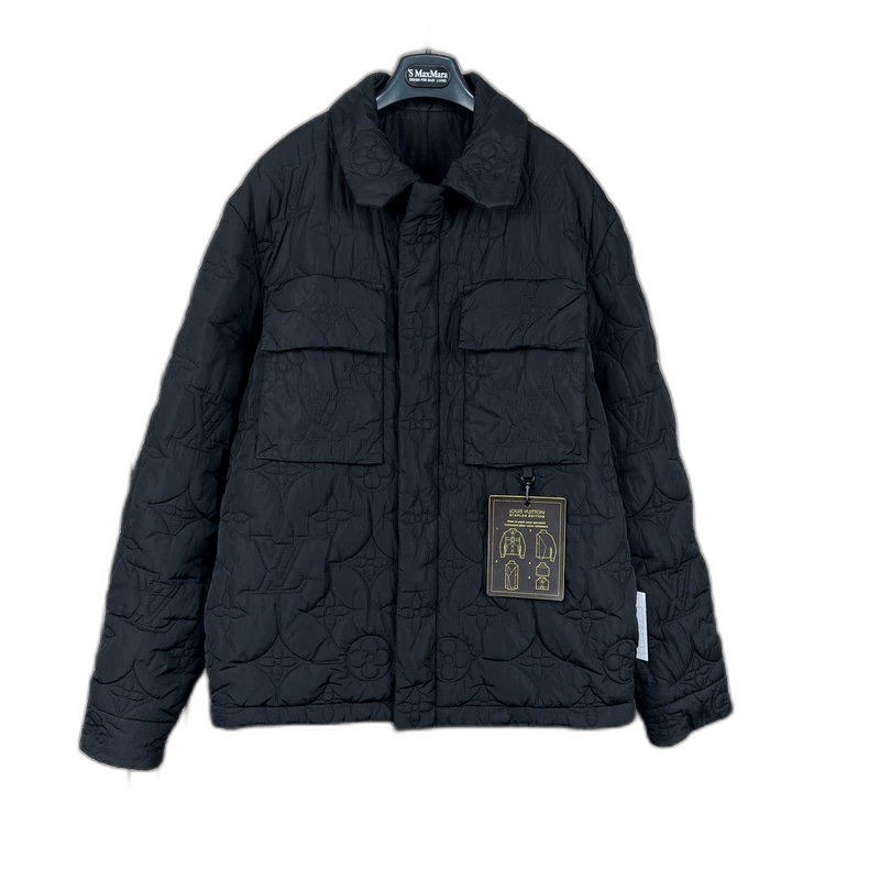 Louis Vuitton Louis Vuitton Black Quilted Cotton Jacket-2506 Size US XXL / EU 58 / 5 - 1 Thumbnail