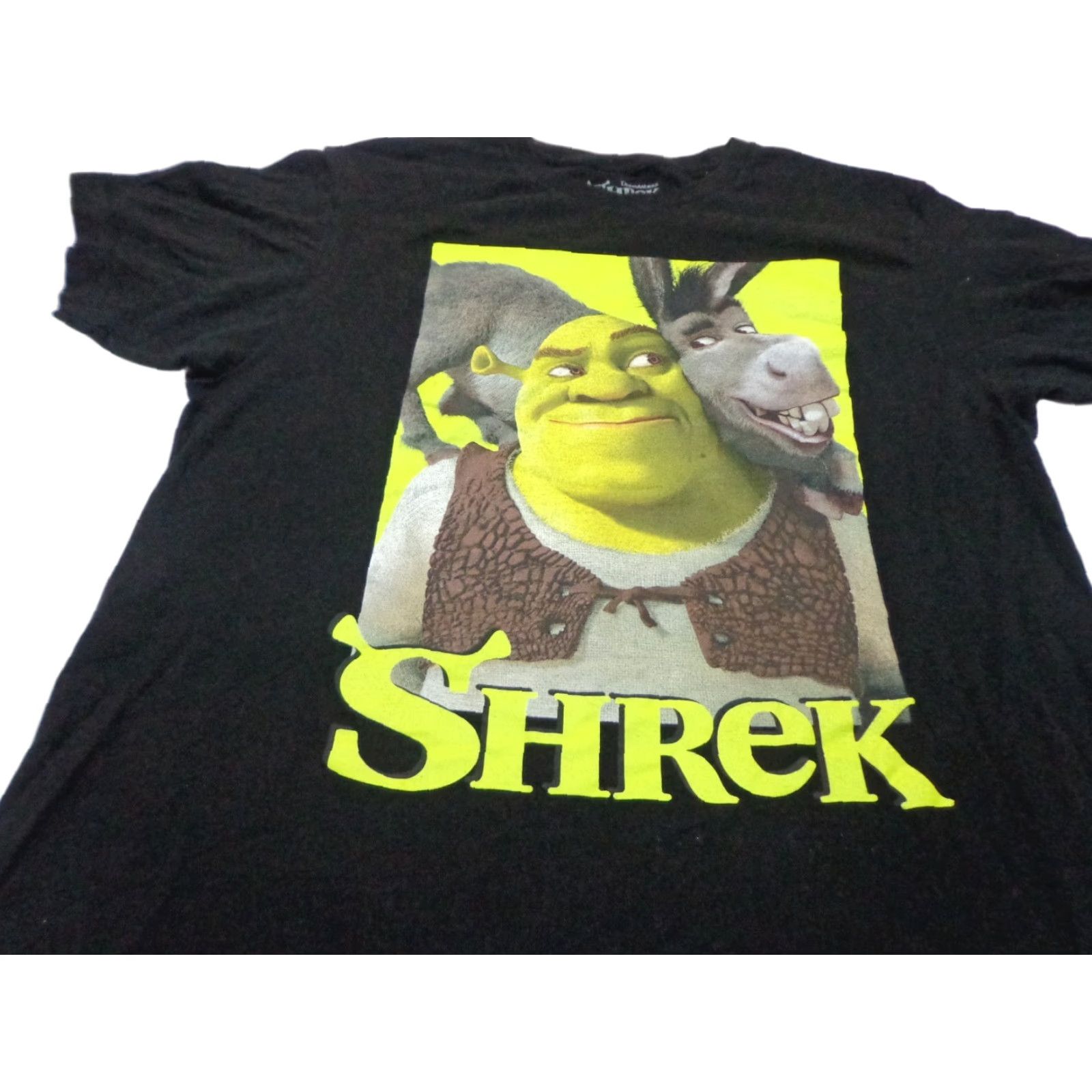 Vintage Shrek & Donkey DreamWorks Mens Graphic T-Shirt Large Black Cotton Crew Neck Short Sleeve Car... Wait Size US L / EU 52-54 / 3 - 1 Thumbnail