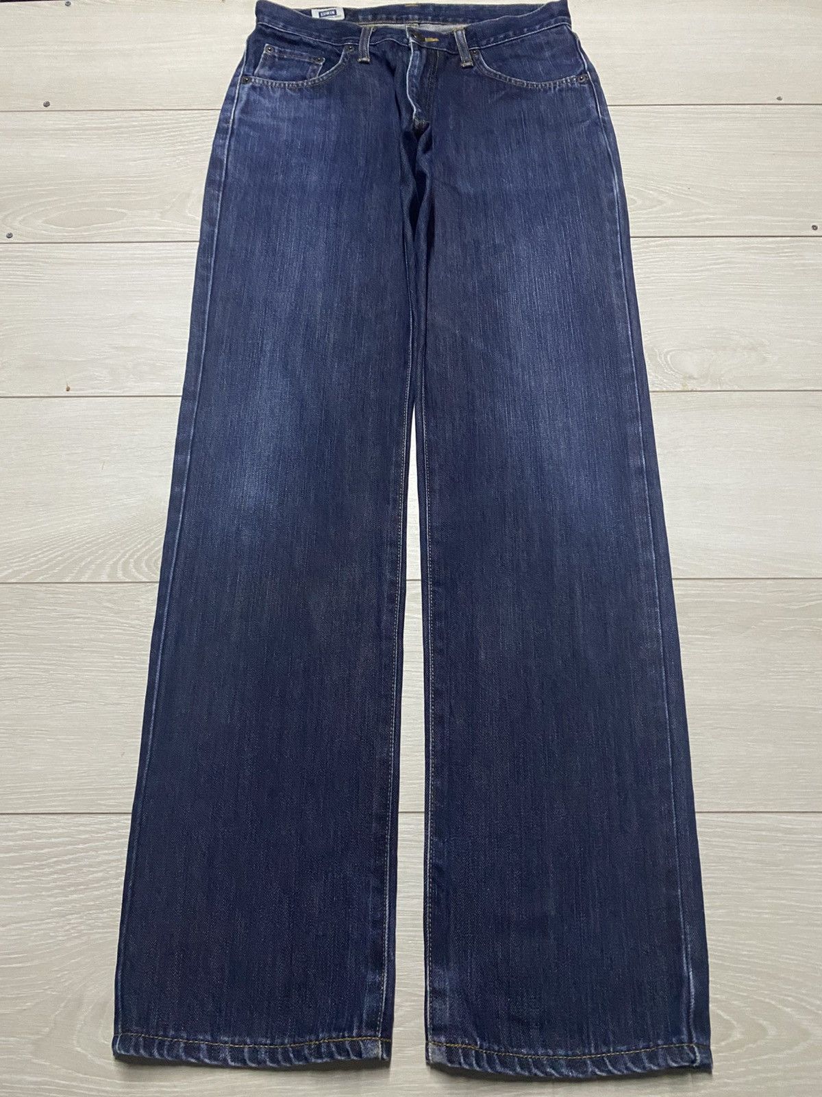 Japanese Brand Vintage Edwin 404 International Basic Blue Wash Loose Jeans Size US 30 / EU 46 - 1 Thumbnail