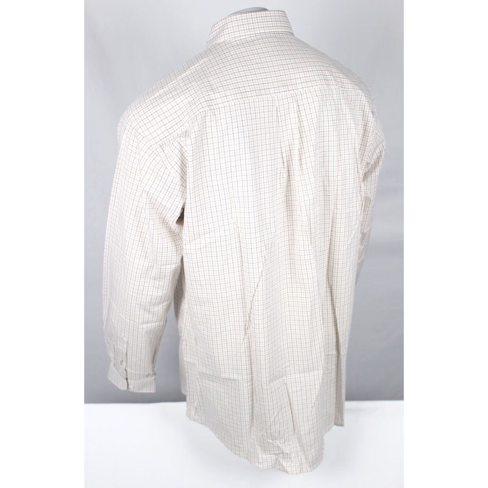 Vintage Cinch Men's Western Button Shirt Classic Fit Stretch Long Sleeve XL White Plaid Size US XL / EU 56 / 4 - 2 Thumbnail