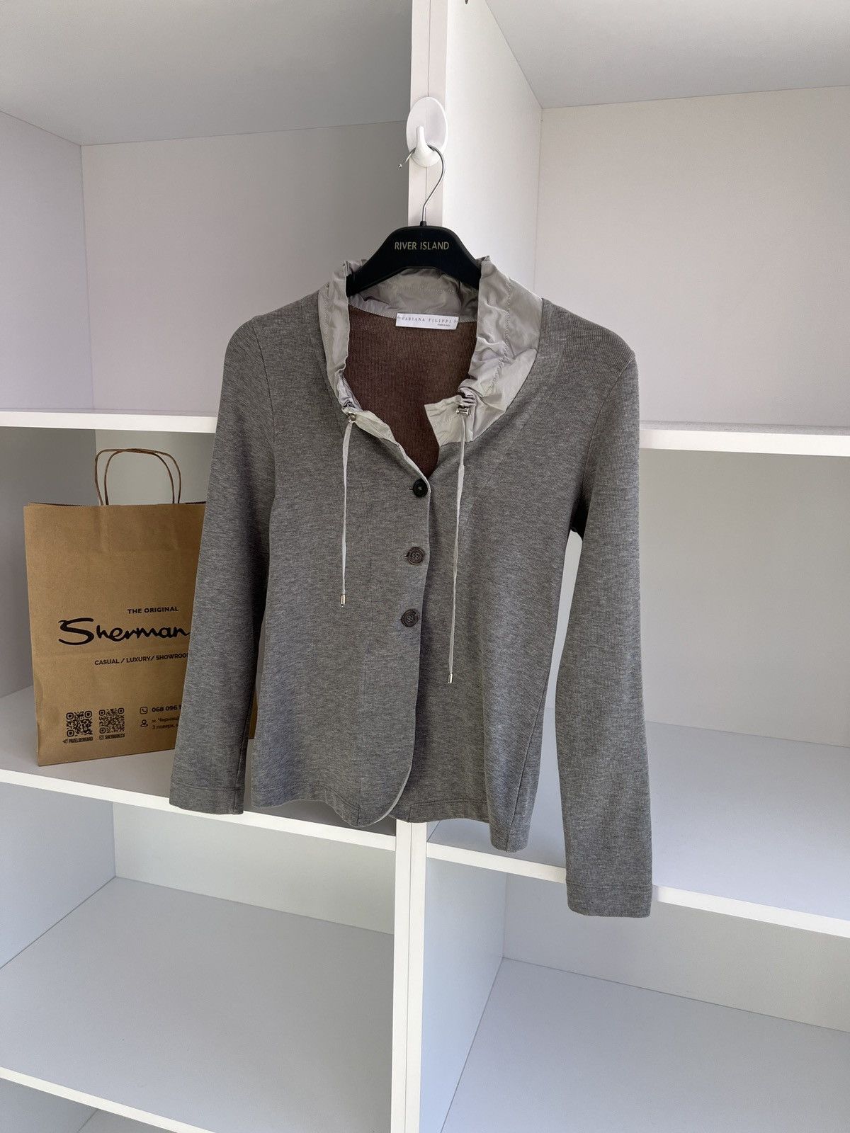 Designer × Fabiana Filippi × Vintage Vintage Fabiana Filippi Women's cardigan Size M / US 6-8 / IT 42-44 - 4 Thumbnail