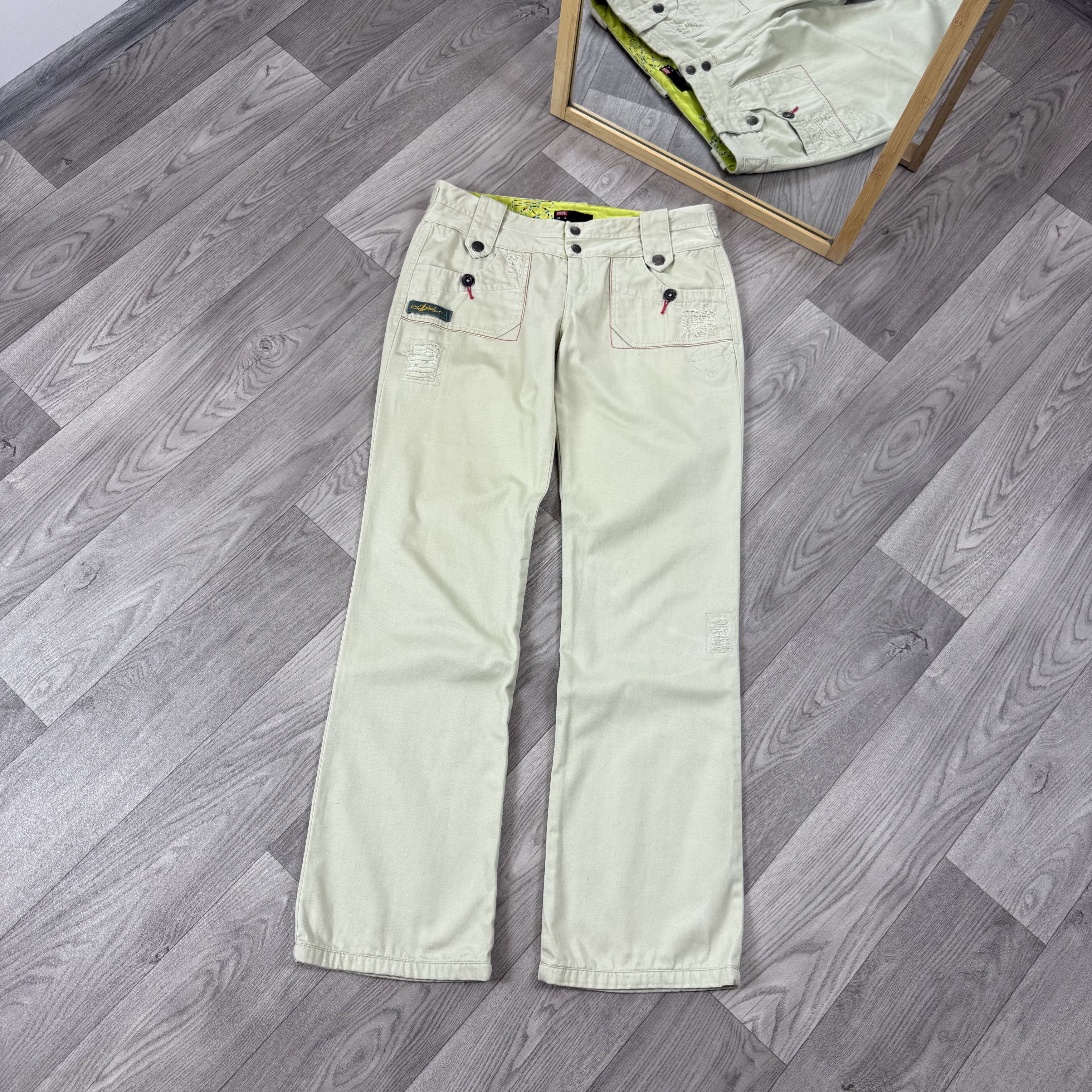 Diesel Vintage Diesel Y2K Pants Size 30" / US 8 / IT 44 - 1 Thumbnail
