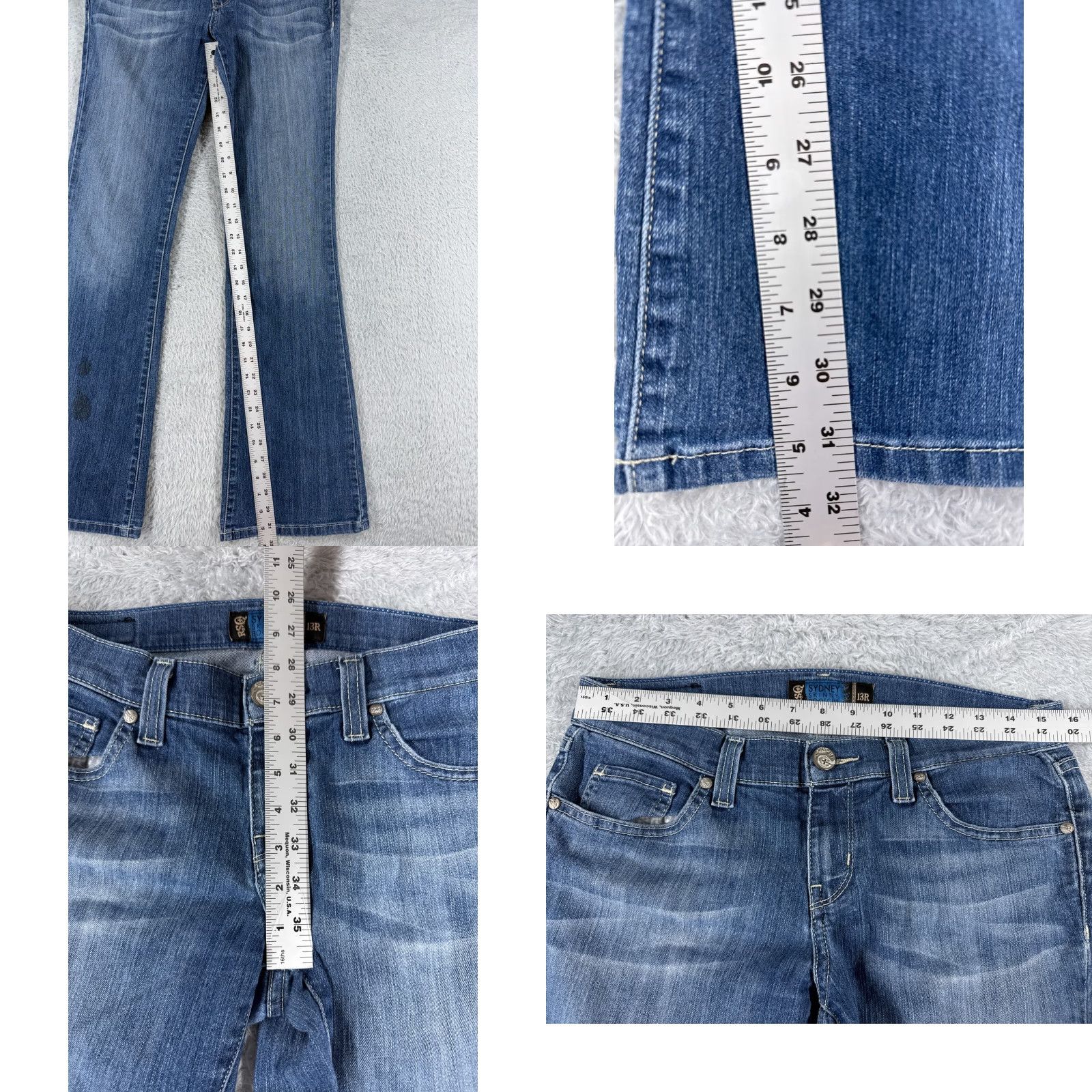 Rsq RSQ Jeans Women's Blue Denim 30x32 Regular Bootcut Slim Stretch Pockets 5-Pocket Designer American Modern Classic Filets N/A 13 Size 34" / US 12 / IT 48 - 8 Thumbnail