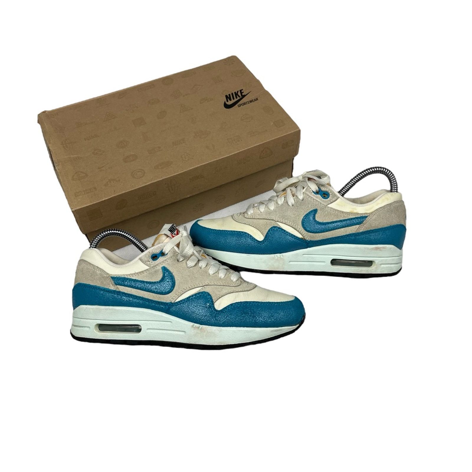 Nike × Vintage Nike Air Max 1 Vintage Sail Neo Turquoise Size US 6,5 Size US 6.5 / IT 36.5 - 1 Thumbnail