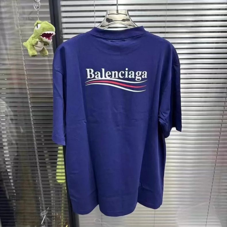 Balenciaga Balenciaga Blue Coke Short Sleeve Size US L / EU 52-54 / 3 - 4 Thumbnail