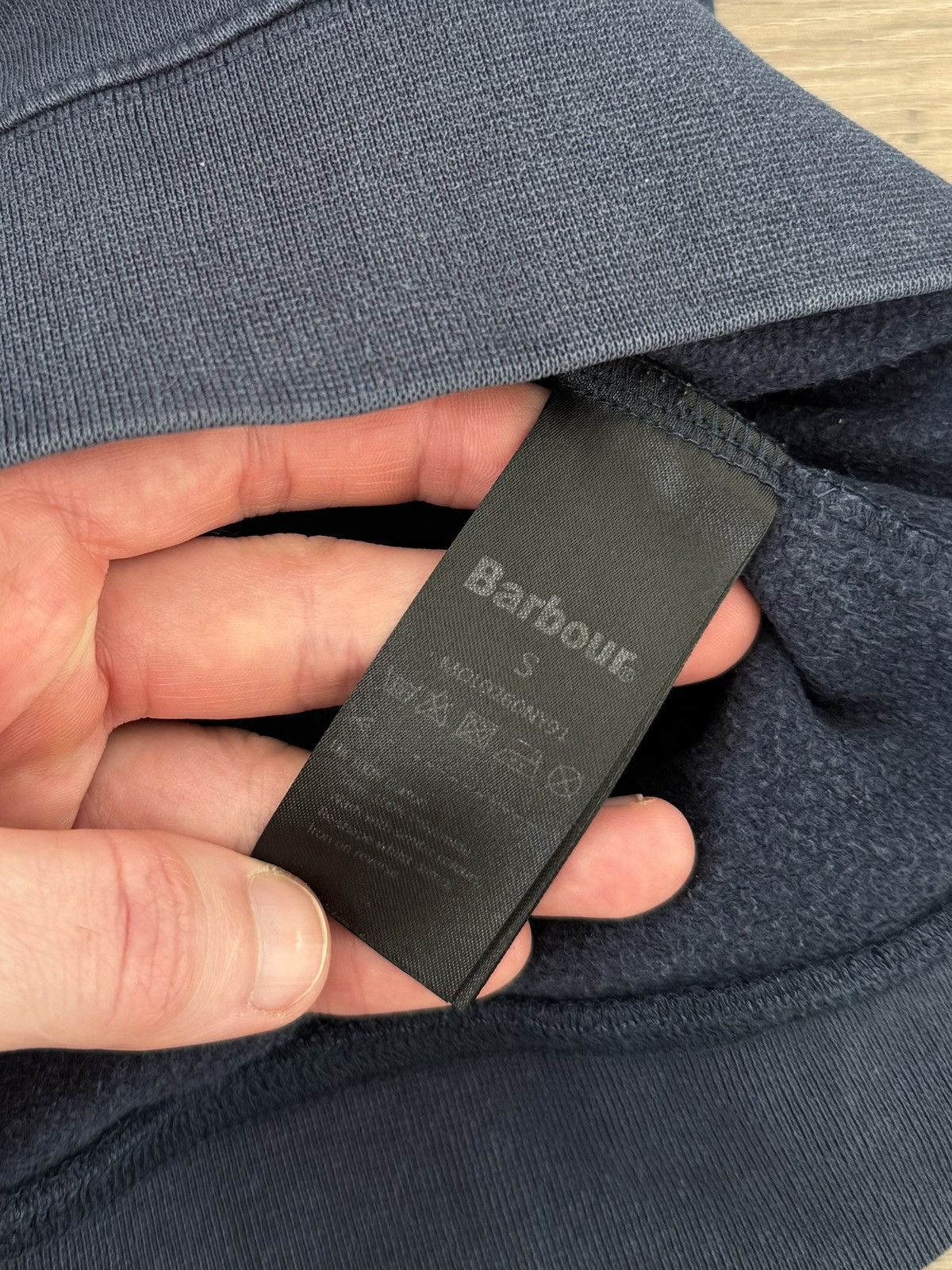 Barbour Vintage Barbour England Navy Pullover 1/4 Rare Sweatshirt Size US S / EU 44-46 / 1 - 8 Thumbnail