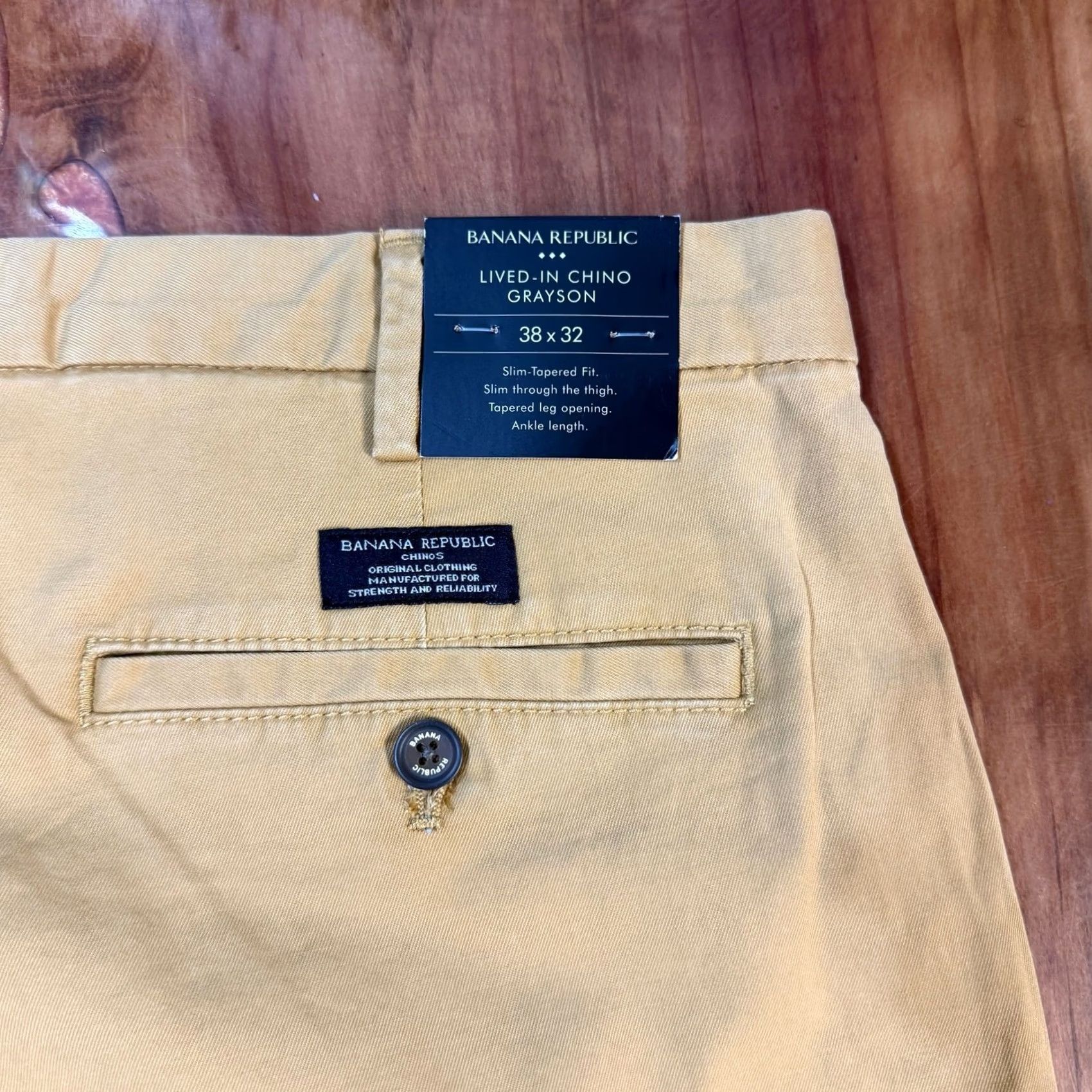 Banana Republic Banana Republic Mens Pants Chino Straight Leg 5-Pocket 32 Regular Beige C3-12 Size US 32 / EU 48 - 8 Thumbnail