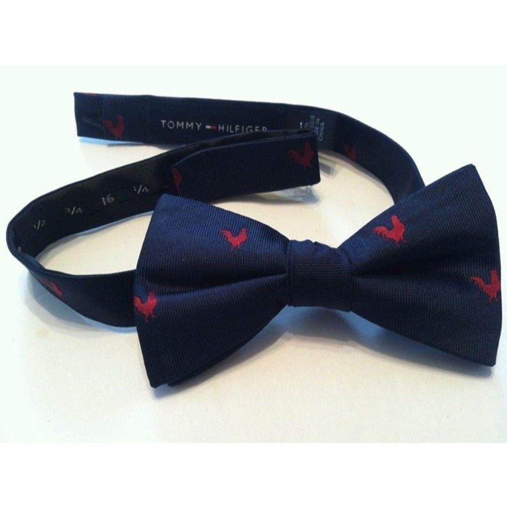 Tommy Hilfiger TOMMY HILFIGER MEN'S NEW 100%SILK BOW TIE Size ONE SIZE - 2 Thumbnail