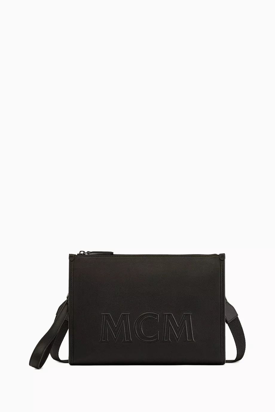 MCM o1mt1gz0125 Size: OS / Unisex Crossbody Large Pouch in Black Size ONE SIZE - 1 Thumbnail