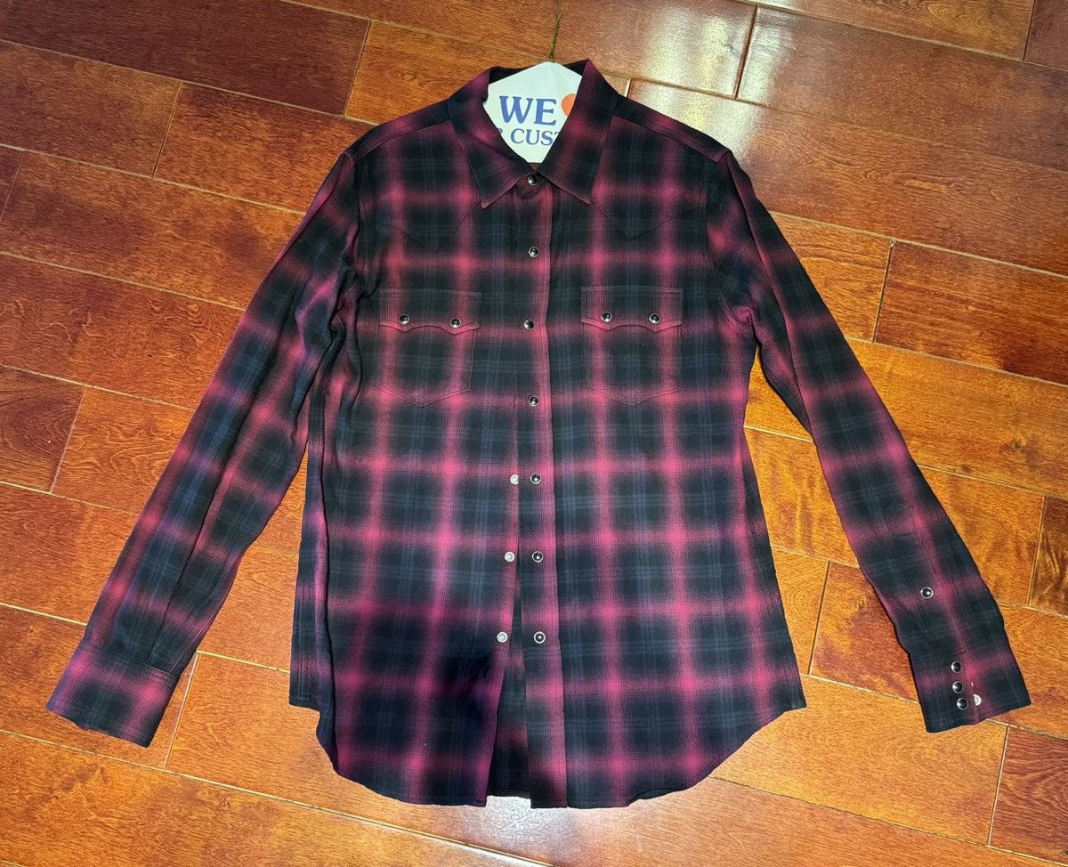 image of Saint Laurent Paris Saint Laurent Western Style Flannel in Red, Men's (Size Medium)