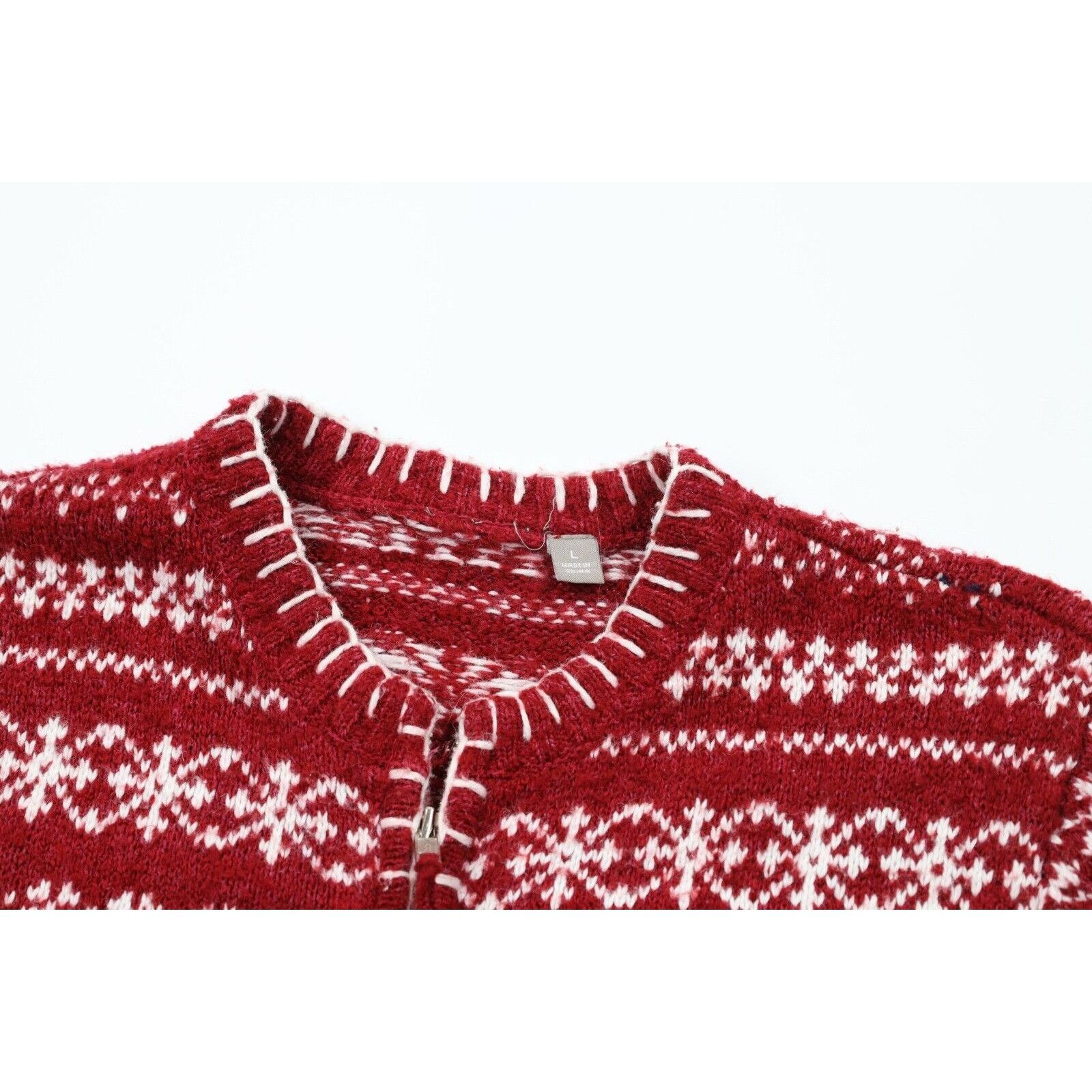 Vintage Vintage 90s Christmas Fair Isle Polar Bear Sweater Size L / US 10 / IT 46 - 7 Thumbnail