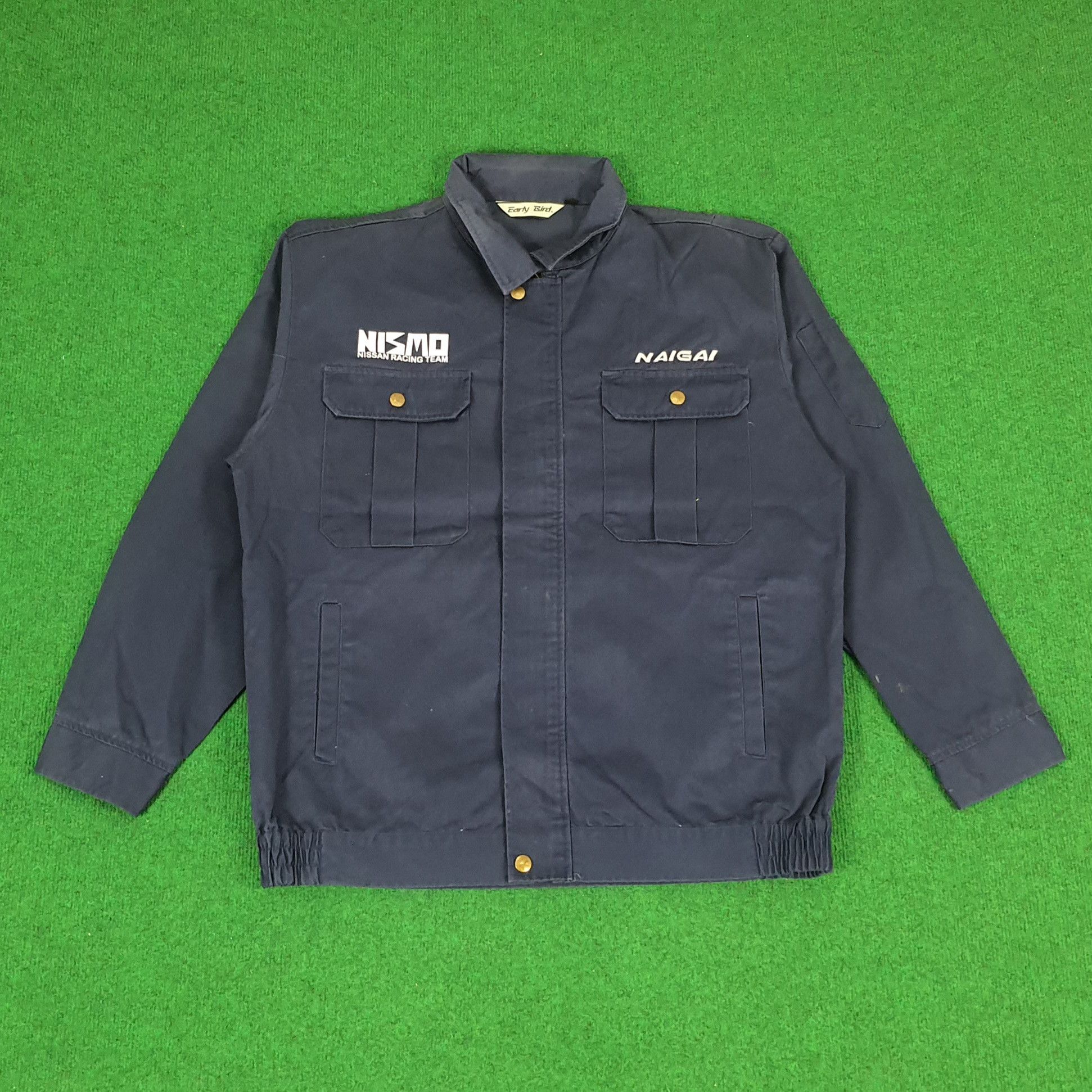 Japanese Brand Vintage NISMO Nissan Racing Team Custom Workwear Jacket Size US L / EU 52-54 / 3 - 3 Thumbnail