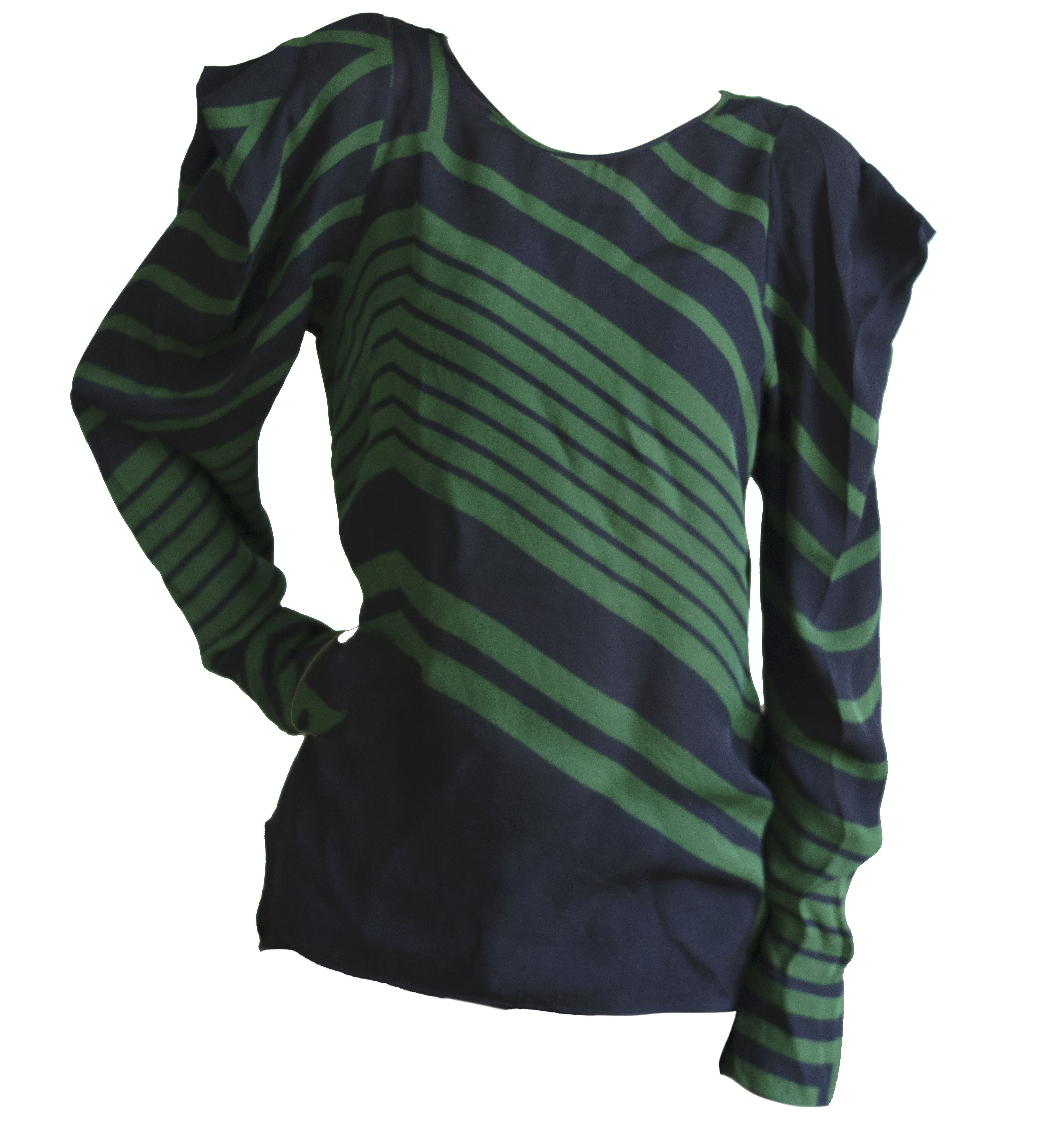 Stella McCartney 2011 Silk Striped Blouse Size M / US 6-8 / IT 42-44 - 2 Thumbnail