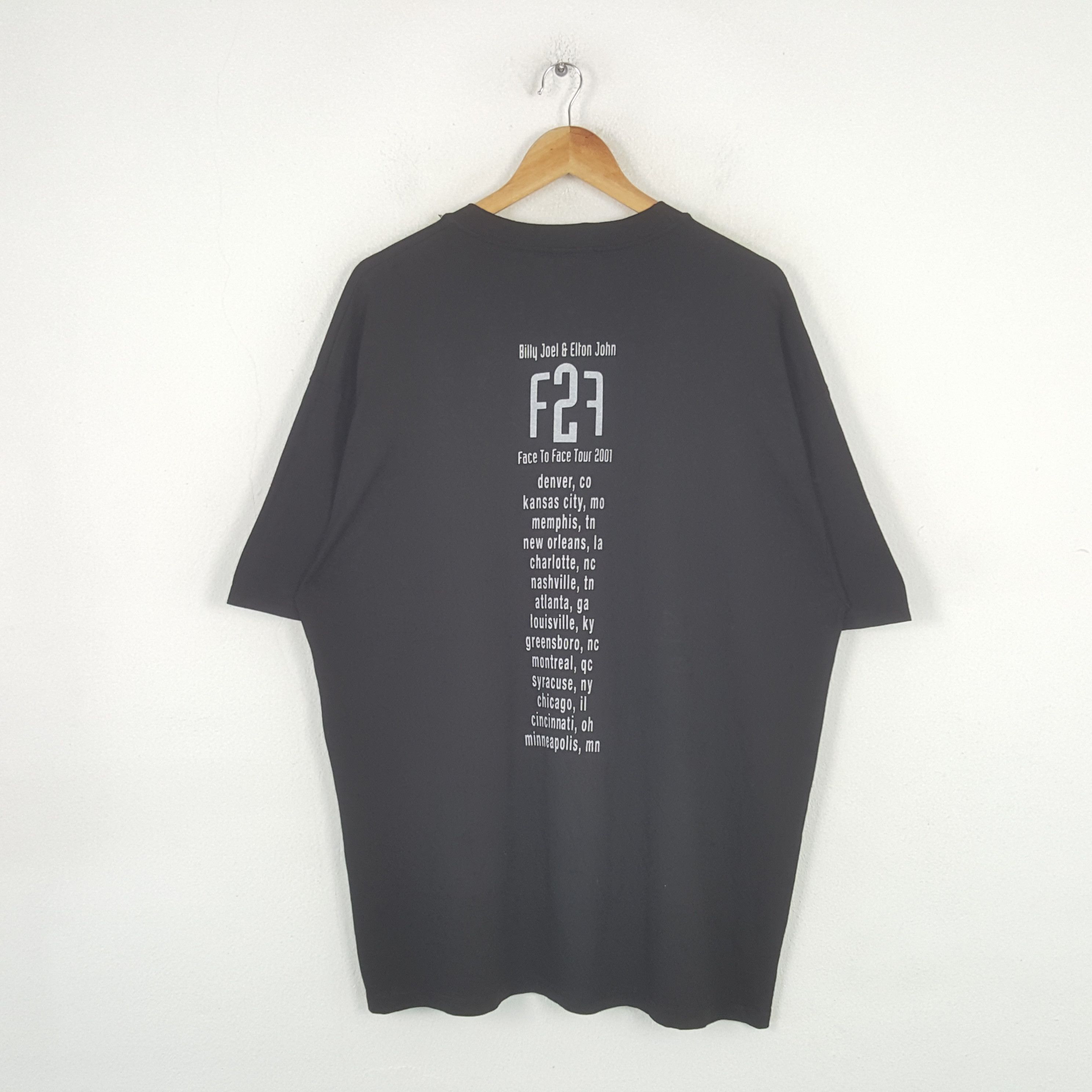 Band Tees Vintage Face 2 Face Elton John Billy Joel Tour Tshirt 31 Size US XL / EU 56 / 4 - 3 Thumbnail
