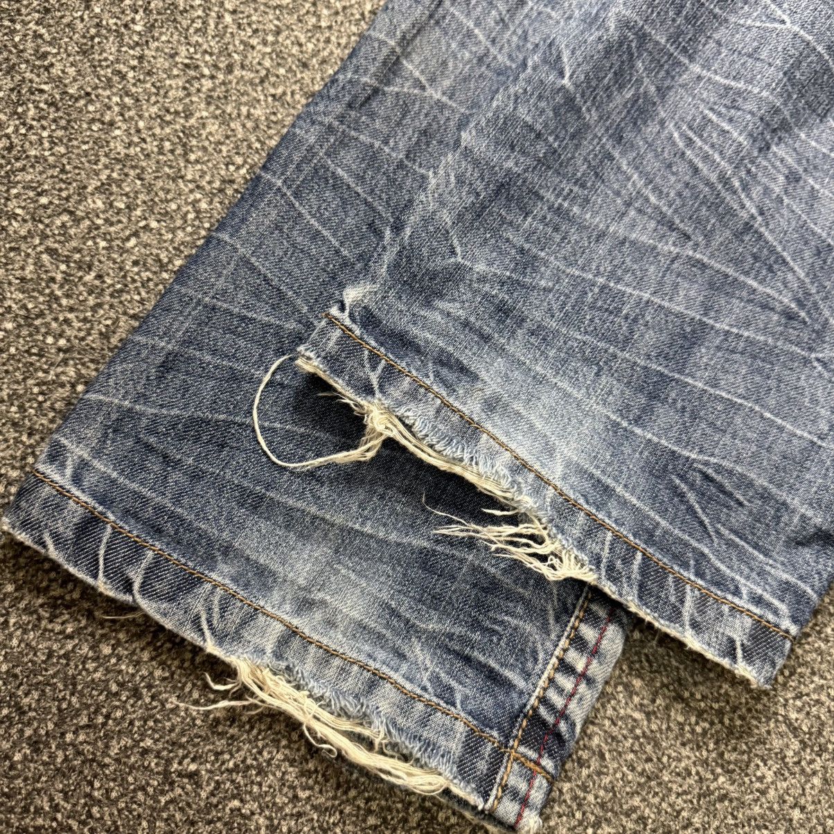 Hysteric Glamour Culture Jam Seditionaries Embroidered Wing Back Denim Size US 33 - 10 Thumbnail