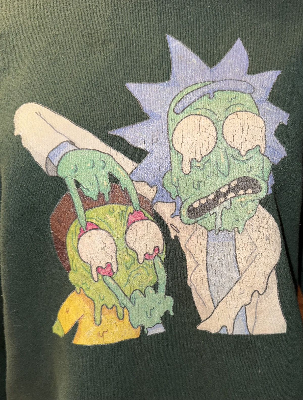 Jerzees VTG 90s Made in USA Rick and Morty Graphic pullover sweatsh Size US M / EU 48-50 / 2 - 7 Thumbnail