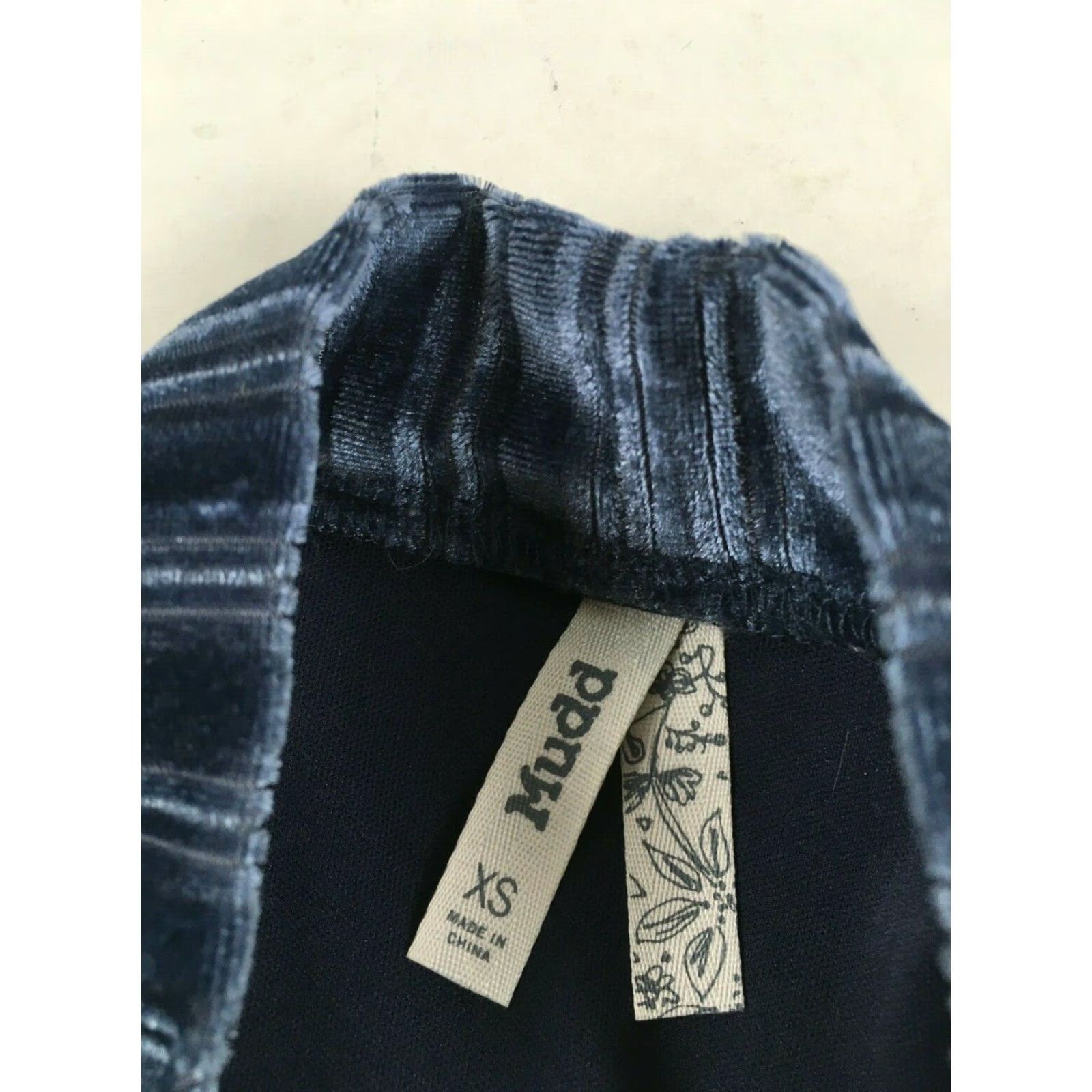 Velvet Mudd Velvet Dress Women's XS Navy Blue Sleeveless Striped Knee Length Vintage No Size XS / US 0-2 / IT 36-38 - 5 Thumbnail