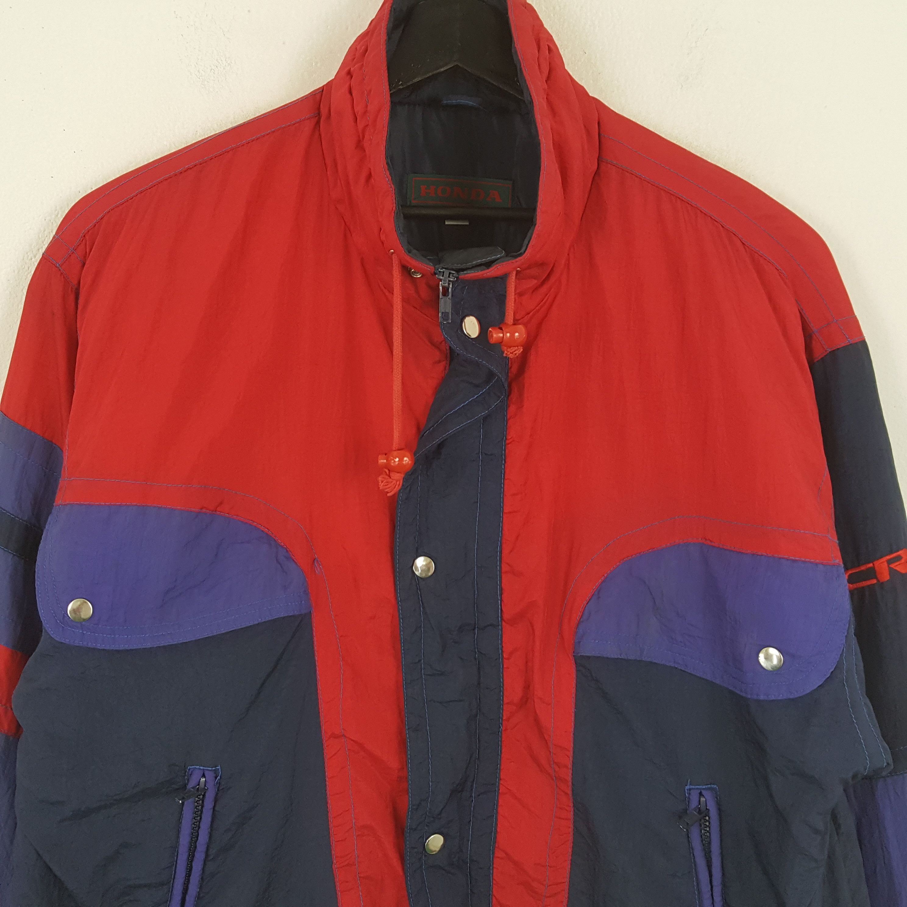 Honda × Vintage HONDA CRV Japanese Motorsports Custom Art Jacket Size US XL / EU 56 / 4 - 4 Thumbnail