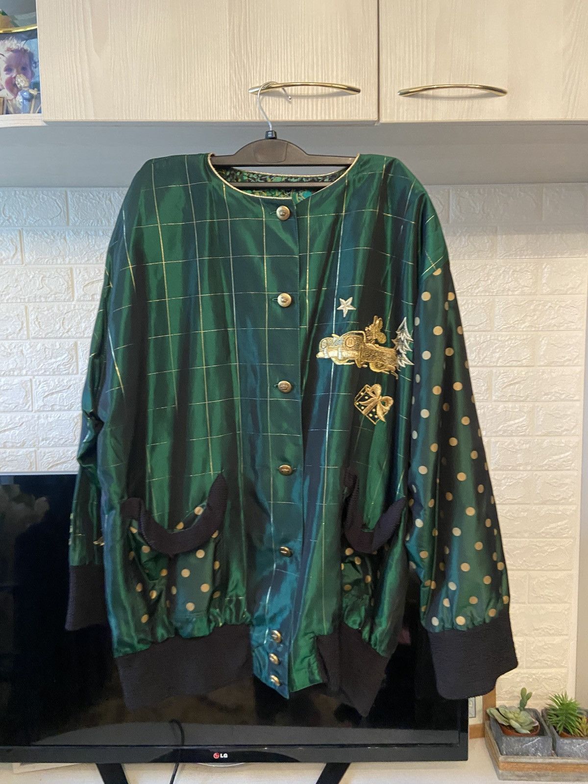 Other Vintage Renate Schuler 100% Silk Embroidered Bomber Jacket Size ONE SIZE - 8 Thumbnail
