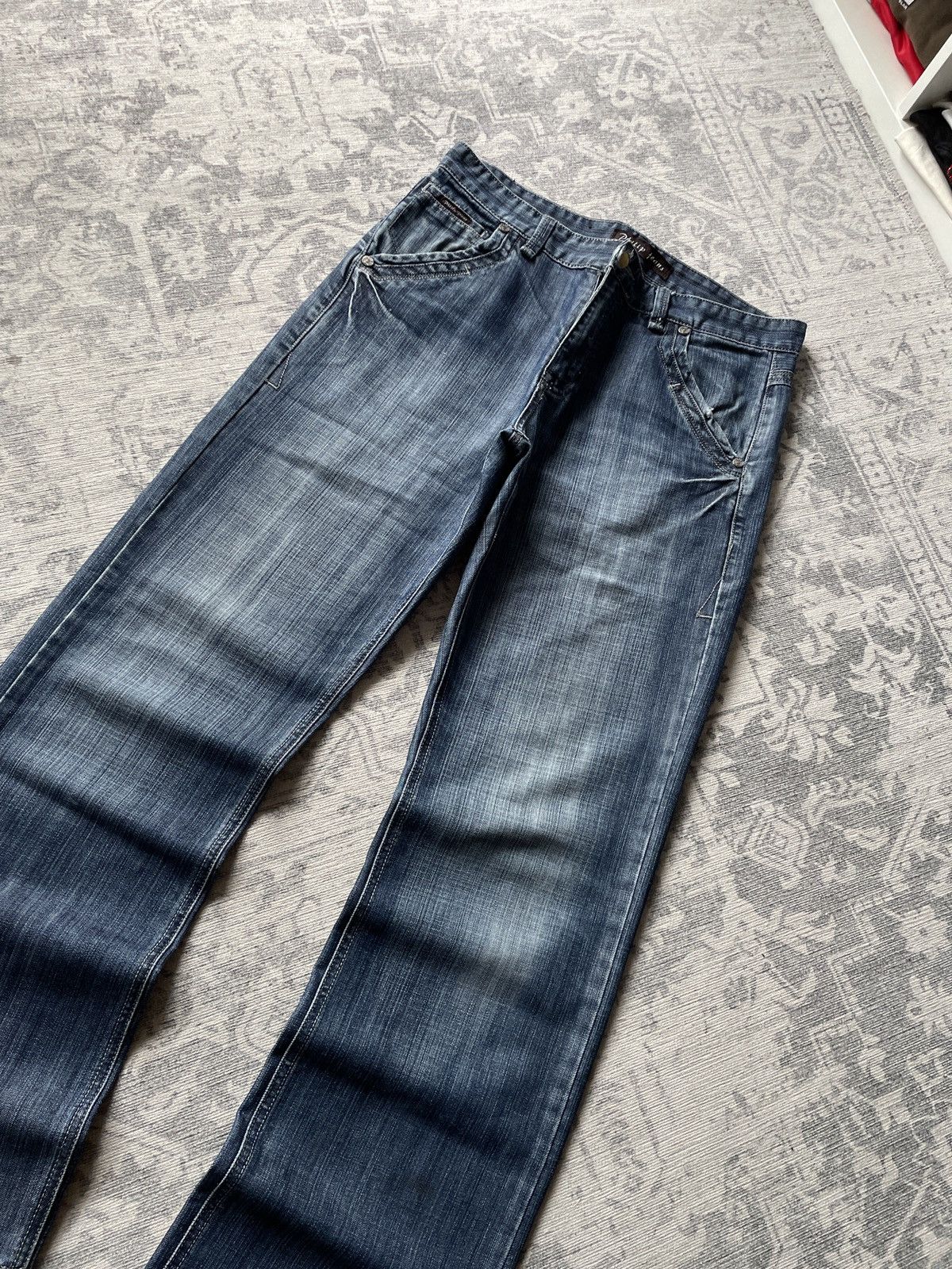 Other Vintage Avant Garde Jeans Flared Baggy Wide Japanese Y2K Size US 34 / EU 50 - 3 Thumbnail