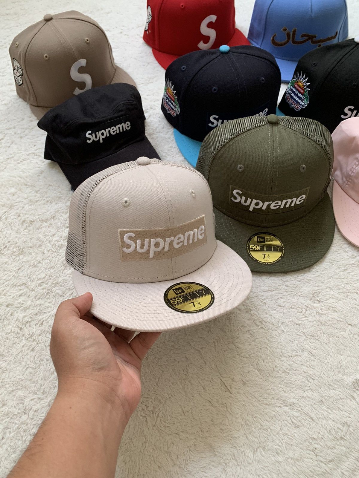 New Era × Supreme Supreme X New Era Box Logo Mesh SS23 Size 34 - 1 Thumbnail
