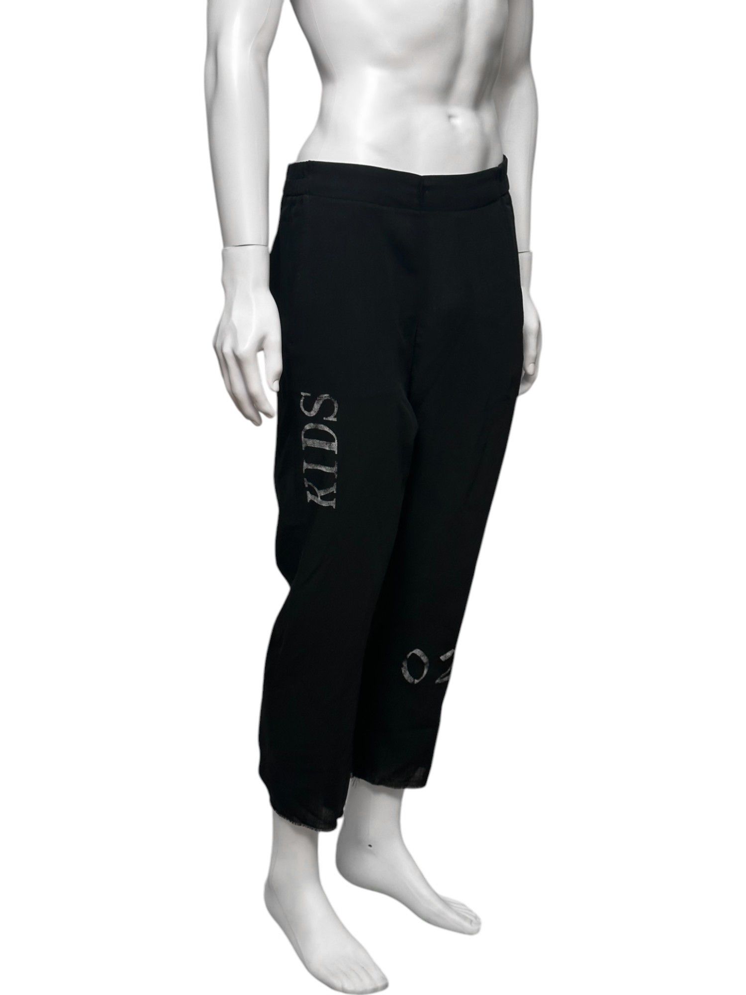 Ann Demeulemeester S/S 18 Forever Kids Black Pants Size 30" / US 8 / IT 44 - 4 Thumbnail