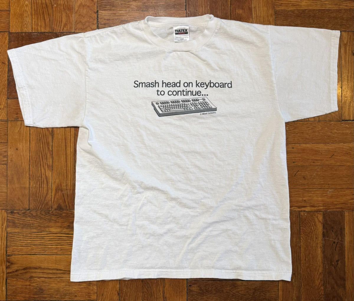 Tultex Vintage 90s Tultex Computer Humor T-Shirt Size US L / EU 52-54 / 3 - 2 Thumbnail