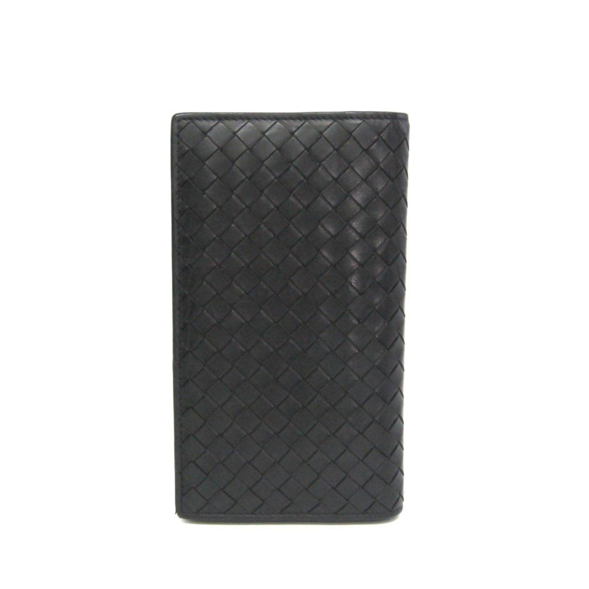 Bottega Veneta Bottega Veneta Intrecciato Men's Leather Long Wallet (bi-fold) Black Size ONE SIZE - 1 Thumbnail