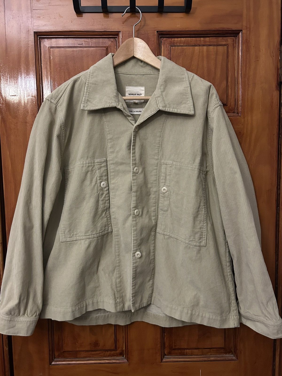 Nicholas Daley Classic Two-Pocket Shirt, beige corduroy Size US S / EU 44-46 / 1 - 1 Thumbnail