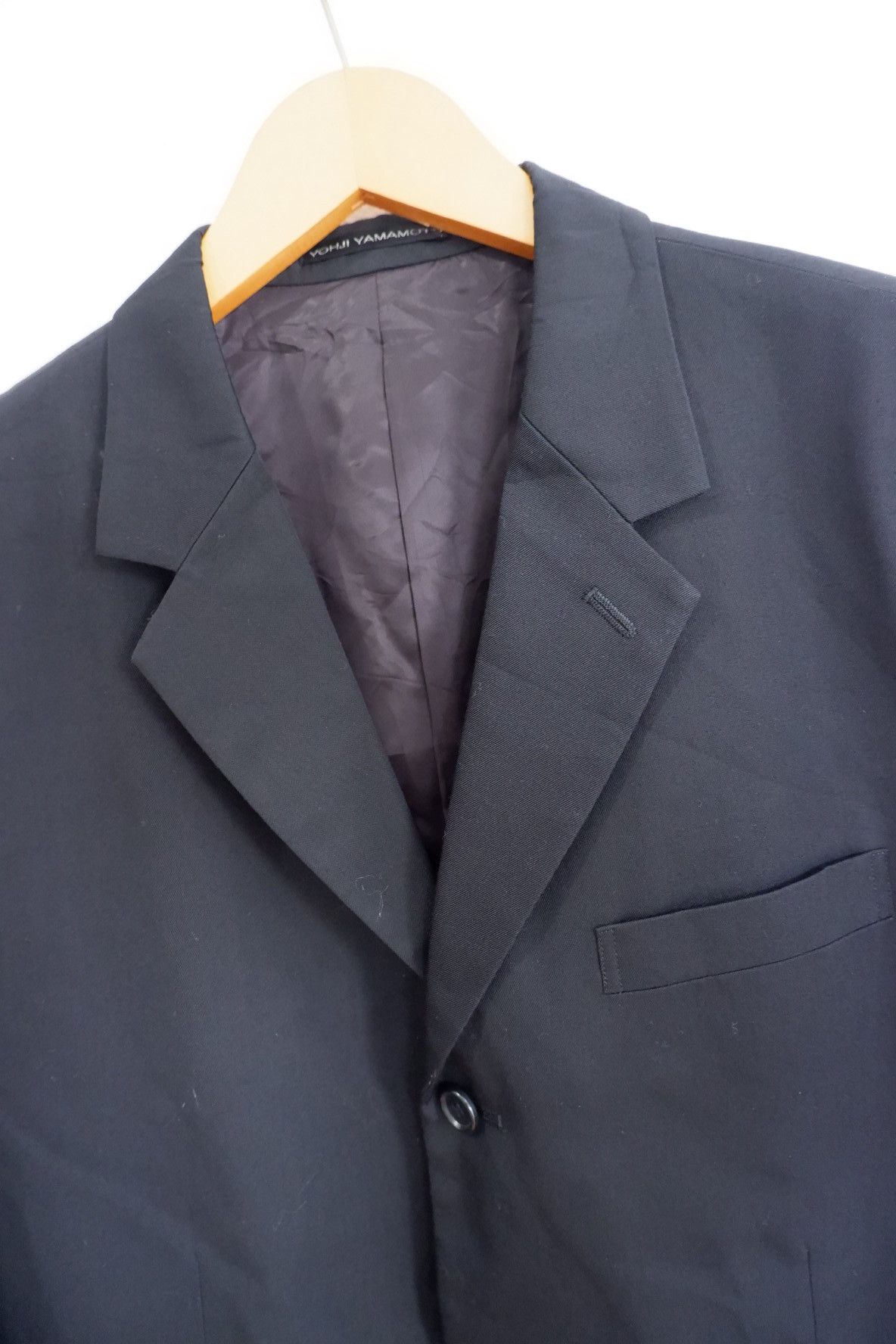 Y's for Men Y's For Men Wool Gabardine Blazer Jacket Size US XL / EU 56 / 4 - 5 Thumbnail