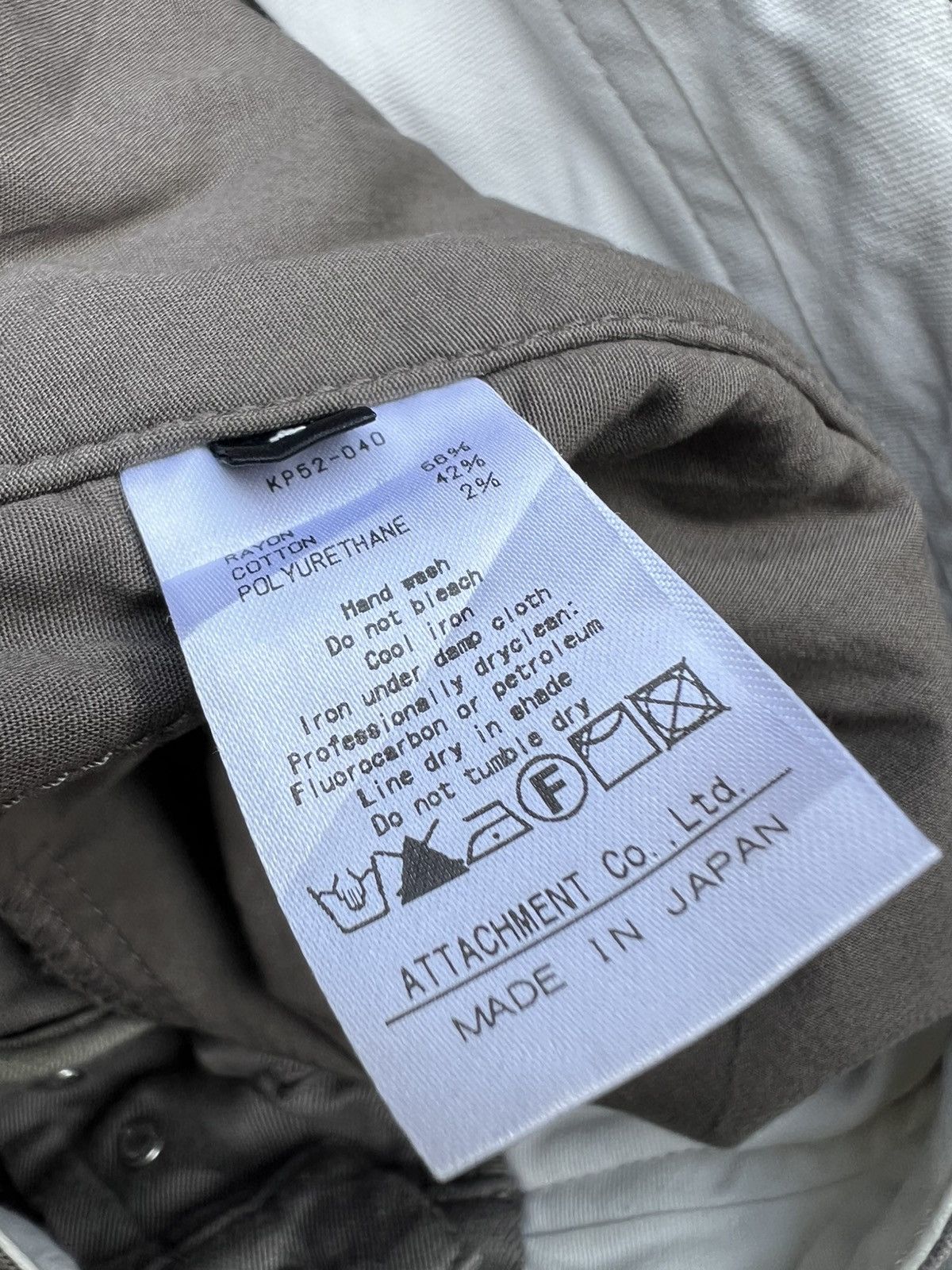 Attachment Attachment Japan Grey Stretch Trouser Pant Size 1 Size US 30 / EU 46 - 23 Thumbnail