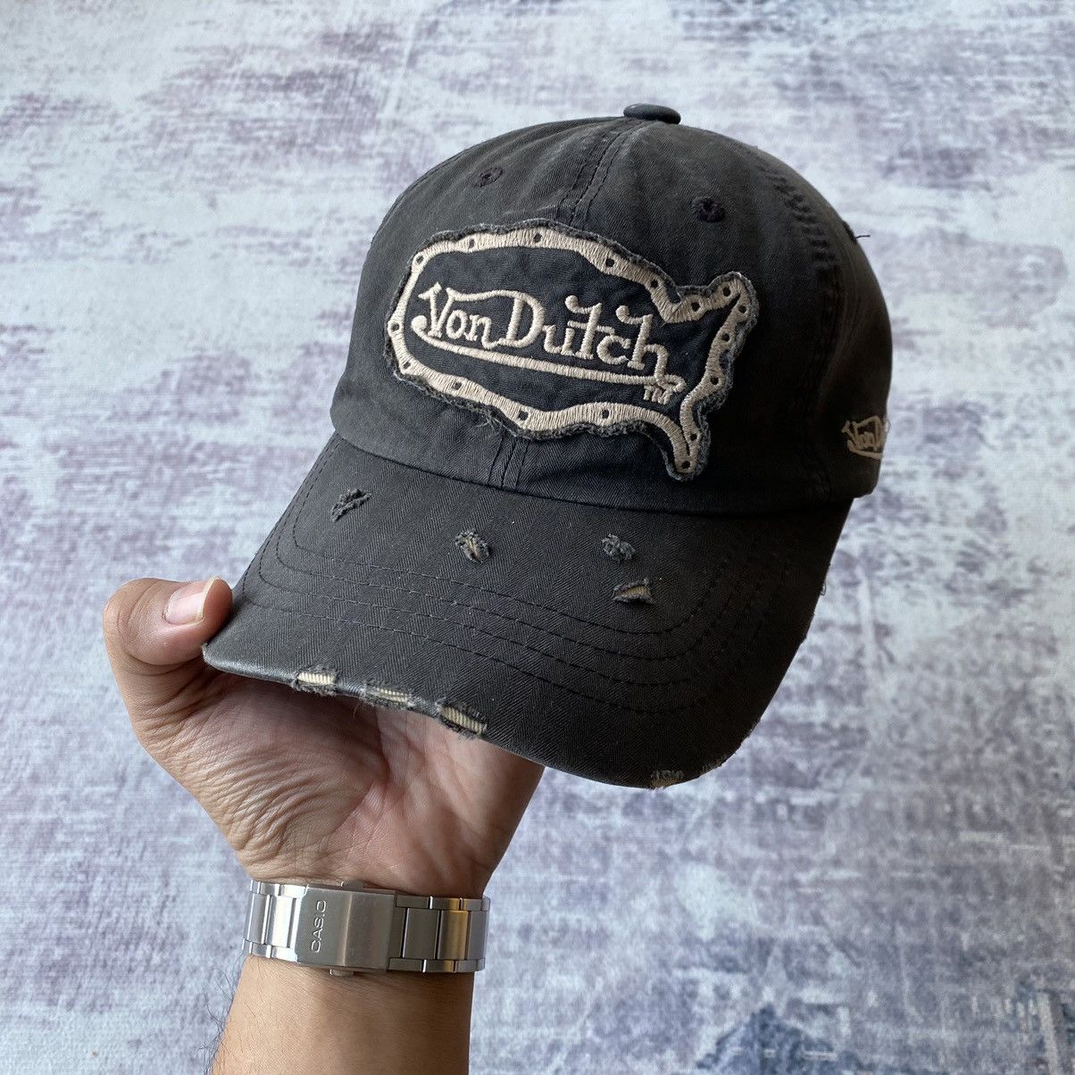Japanese Brand Von Dutch Distressed Hat Cap Size ONE SIZE - 1 Thumbnail