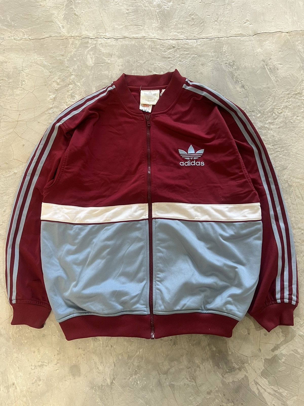 1990s Adidas Firebird West Ham Big Logo Tape Tracktop, Men’s