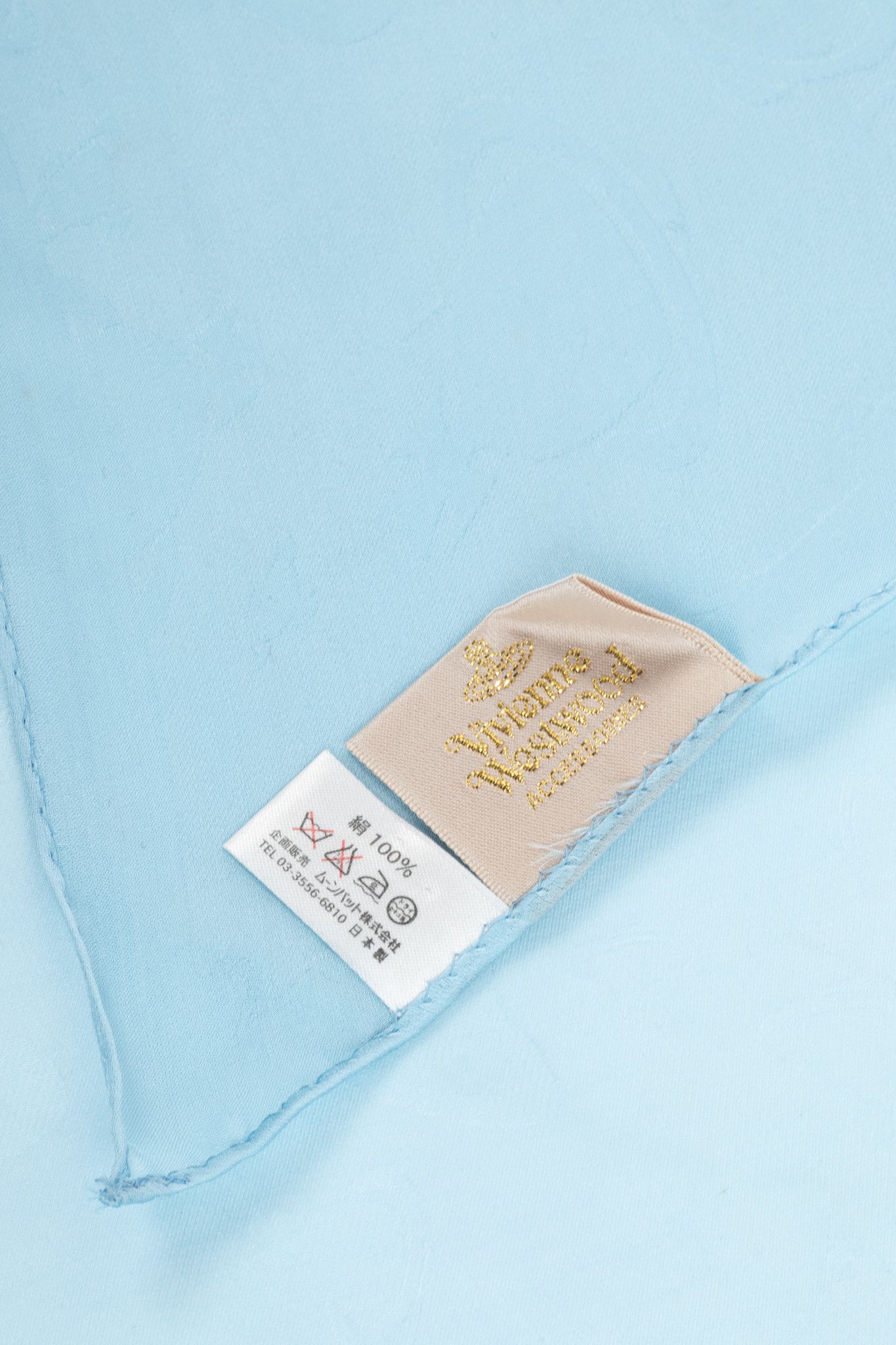 Vivienne Westwood Vivienne Westwood Blue Silk Jupiter-Jacquard Square Scarf Size ONE SIZE - 3 Thumbnail