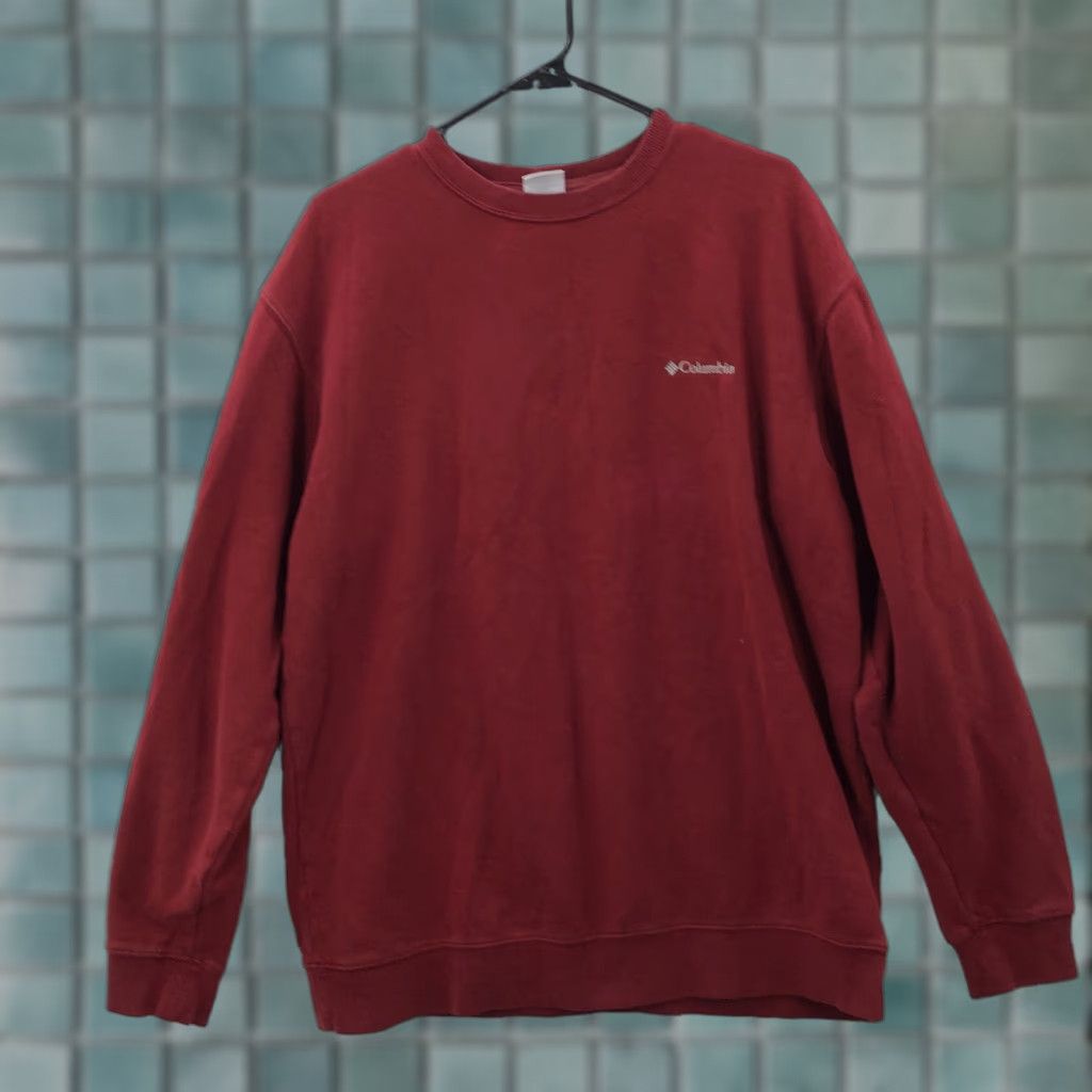 Vintage Columbia Sweatshirt Shirt Men L Red Crew Neck Long Sleeve Activewear Pullover Winter Sports Size US L / EU 52-54 / 3 - 1 Thumbnail