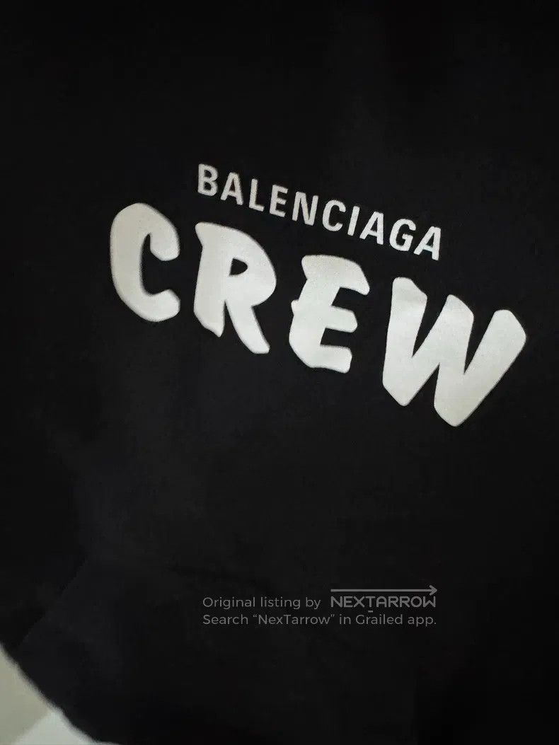 Balenciaga Balenciaga Crew Letter Print Hoodie Size XXS / US 00 / IT 34 - 4 Thumbnail