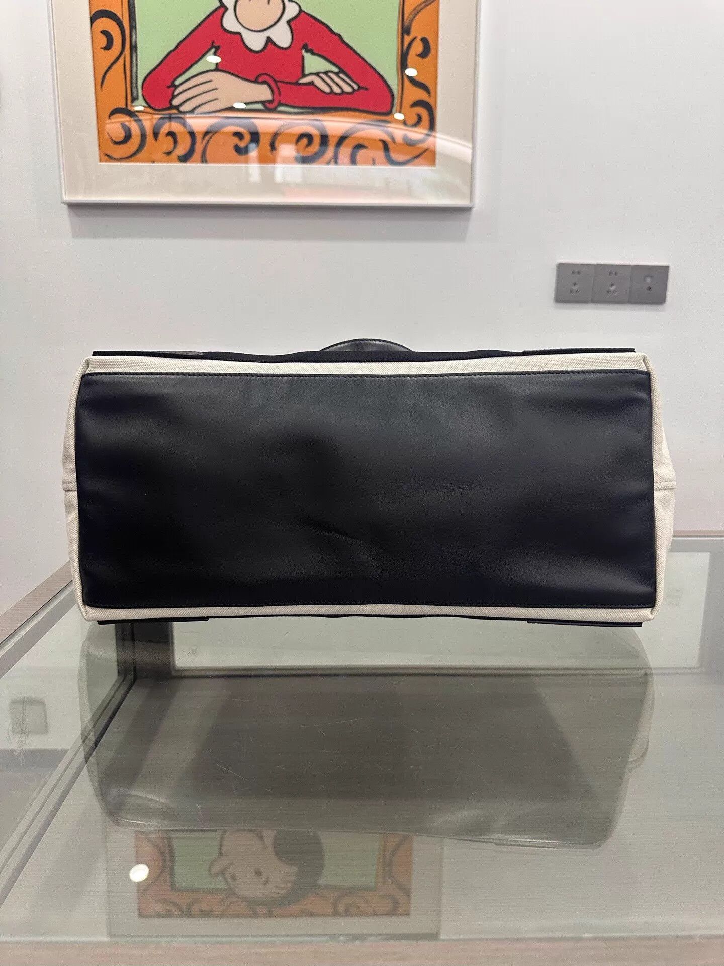 Balenciaga Balenciaga Canvas Leather Tote 41cm 99 Black White Size ONE SIZE - 5 Thumbnail